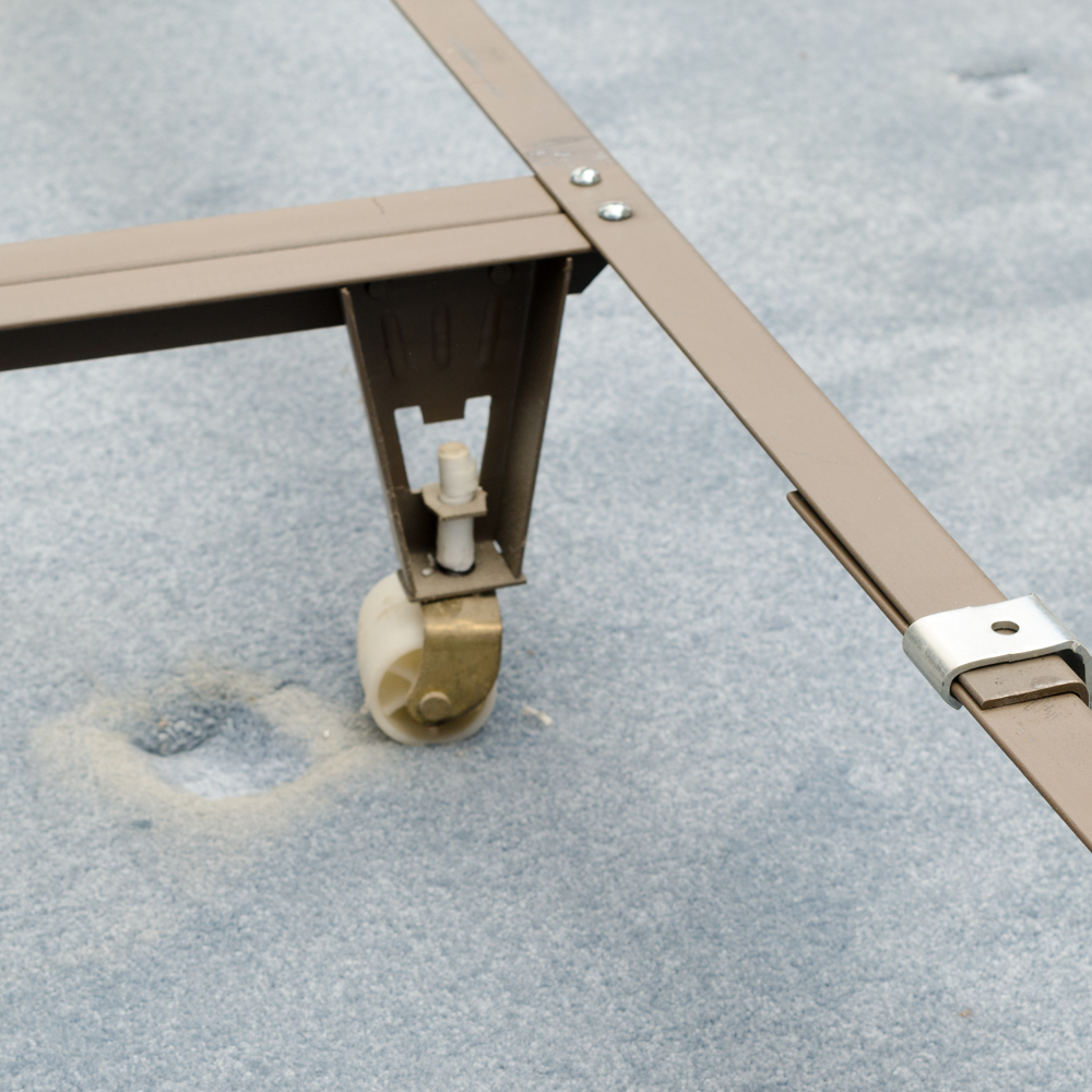 Colonial Style King-Size Maple Headboard and Metal Frame