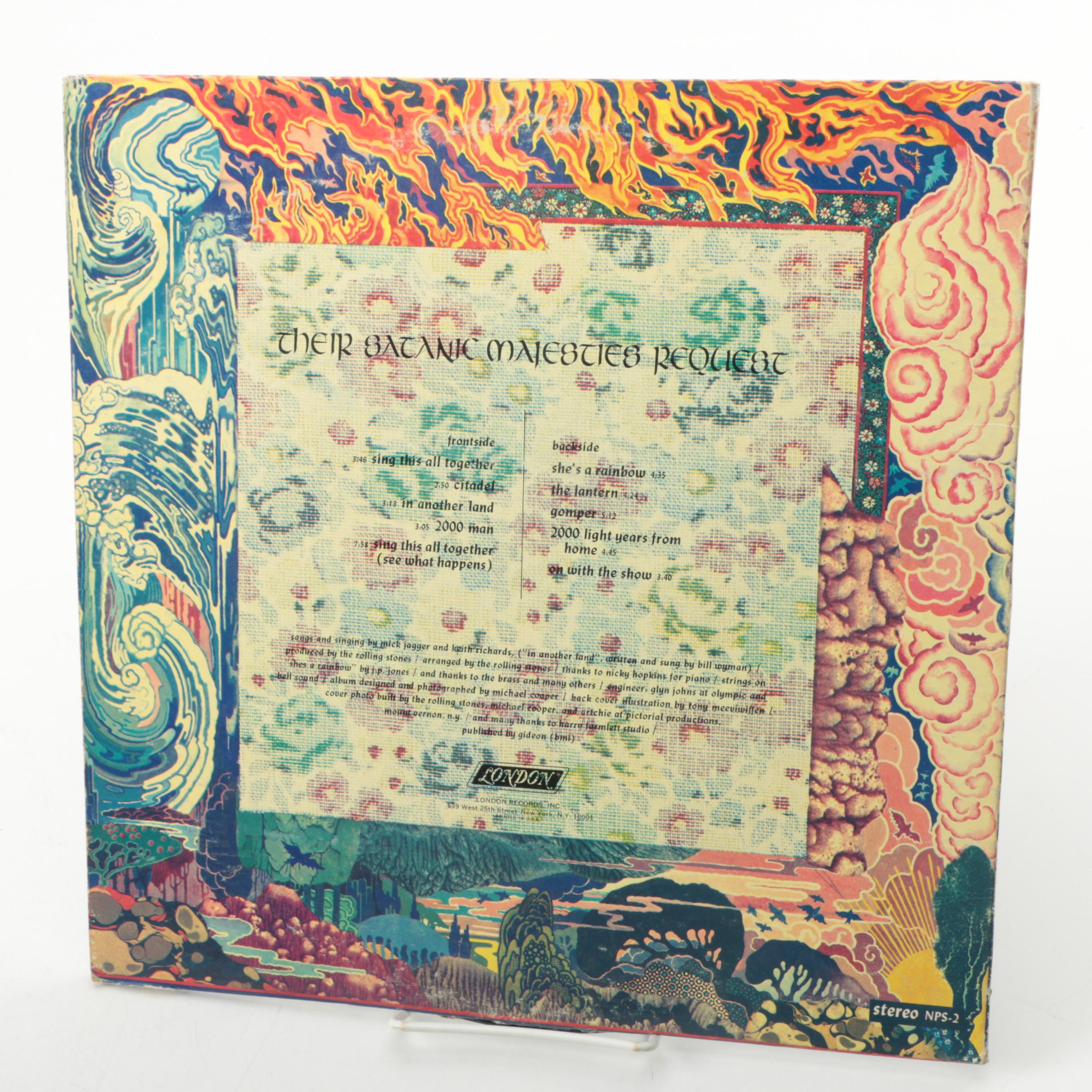 Rolling Stones "Their Satanic Majesties Request" 3-D Cover LP