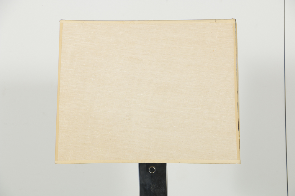 Modernist Chromed Steel Pillar Floor Lamp by George Kovacs