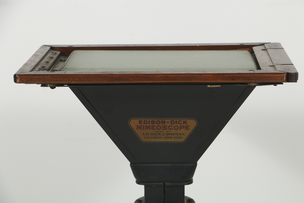 Early 20th Century "Edison-Dick Mimeoscope" Tracing Table by A.B. Dick Company