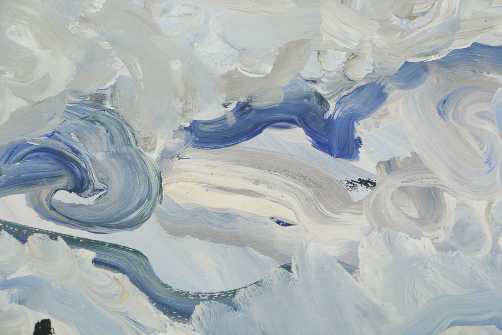 Robert Wright Oil Painting on Paper Town Scene