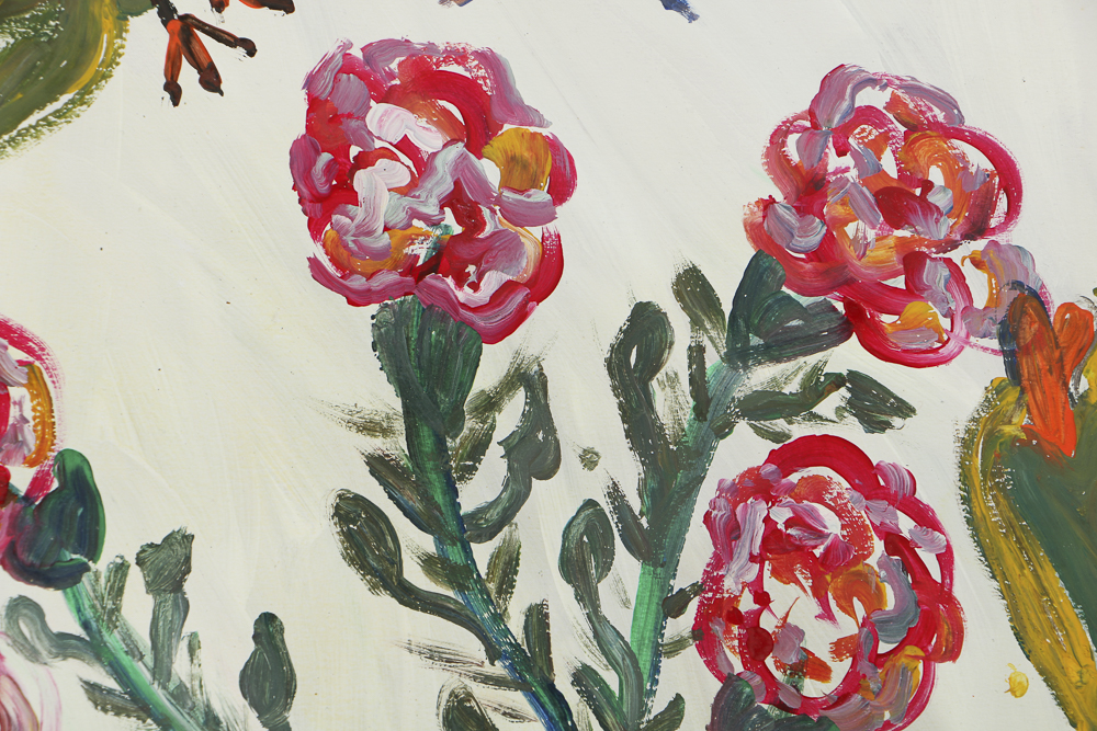 Robert Wright Oil Painting on Paper Composition