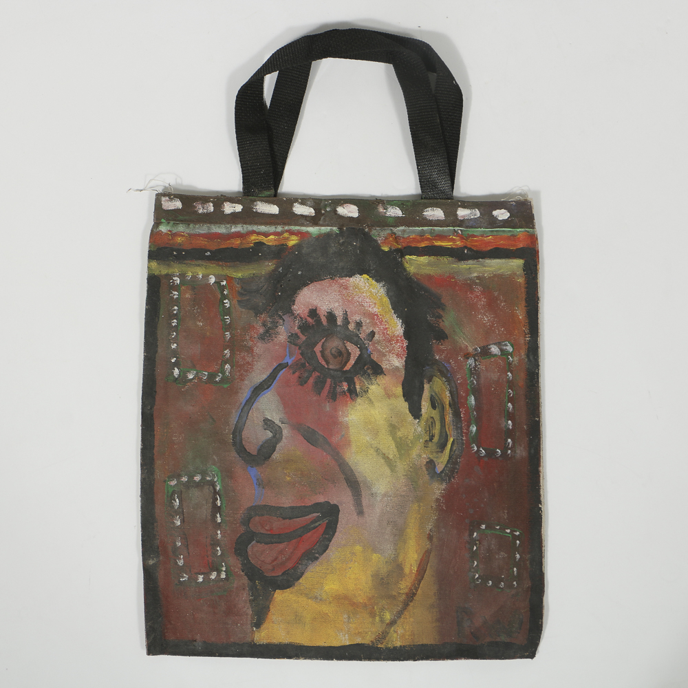 Robert Wright Gouache Painting on Canvas Tote Bag