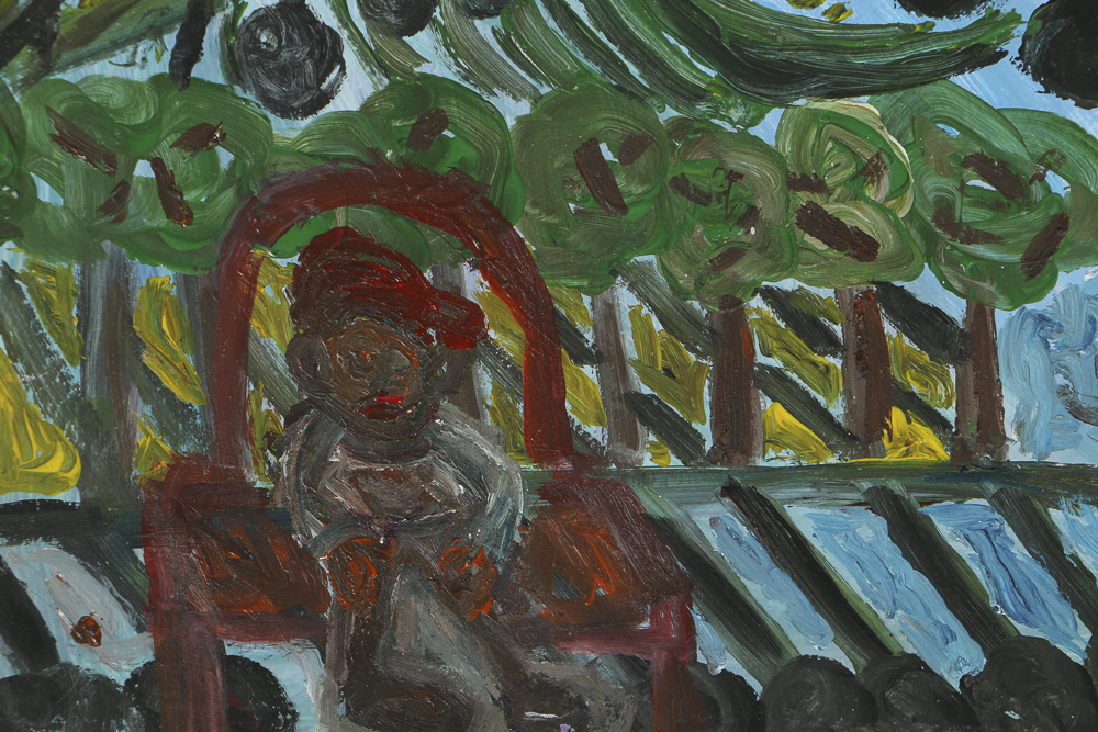 Robert Wright Oil Painting on Paper Landscape