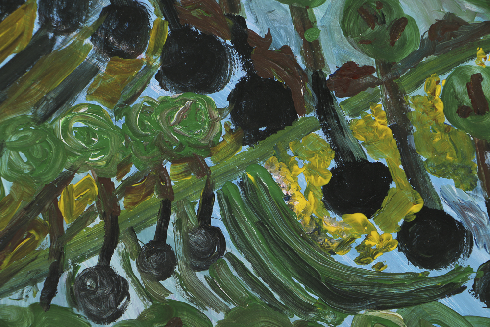 Robert Wright Oil Painting on Paper Landscape