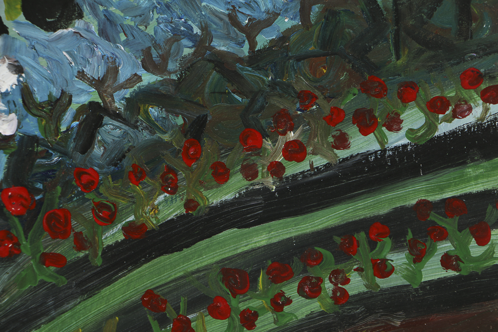 Robert Wright Oil Painting on Paper Landscape