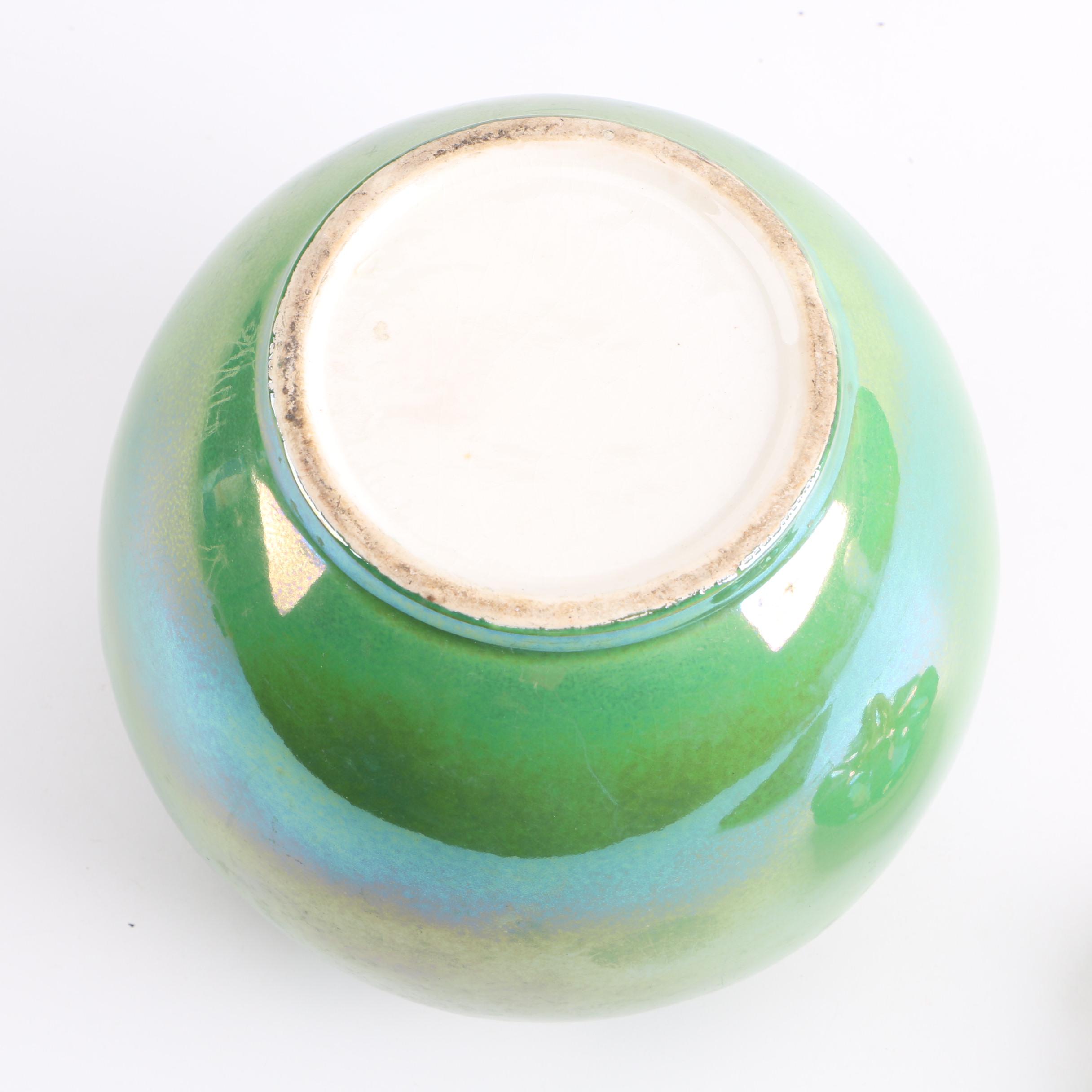 Stanford Pottery "Pantry Parade Green Luster" Tomato Cookie Jar