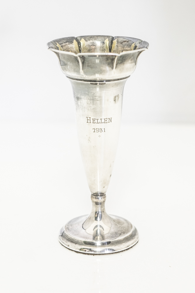 Engraved Norwegian 830 Silver Trophy