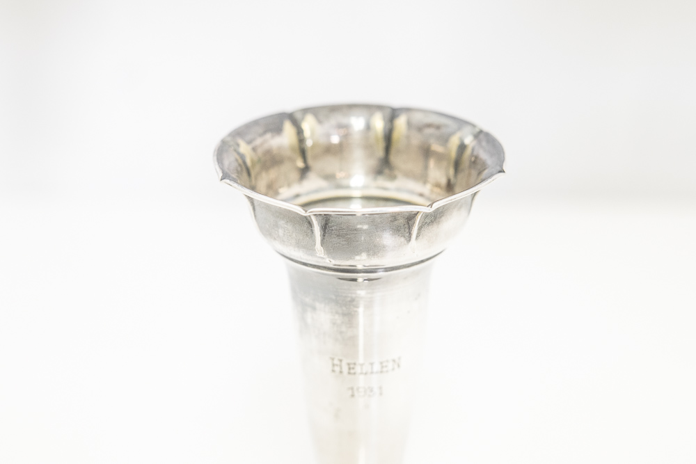 Engraved Norwegian 830 Silver Trophy