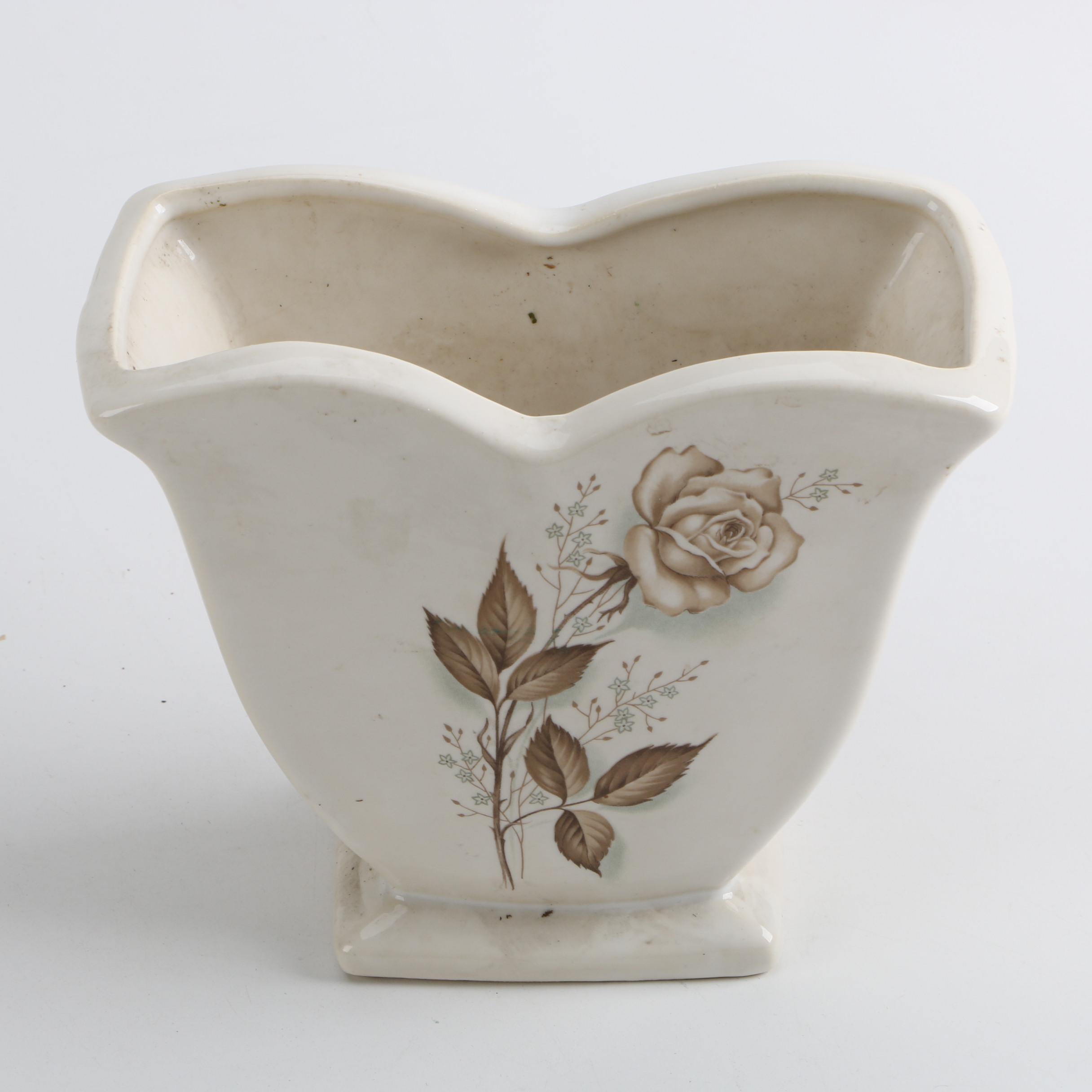 Vintage Flower Pots Featuring McCoy Pottery