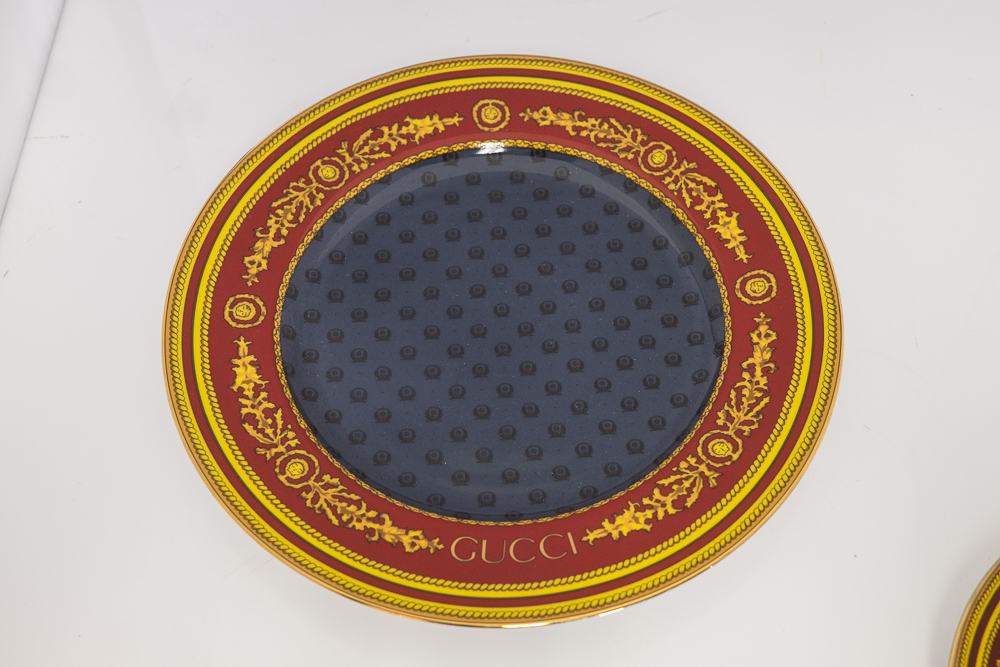 Pair Gucci Porcelain Plates