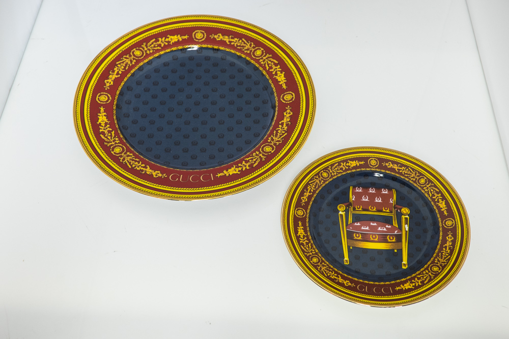 Pair Gucci Porcelain Plates