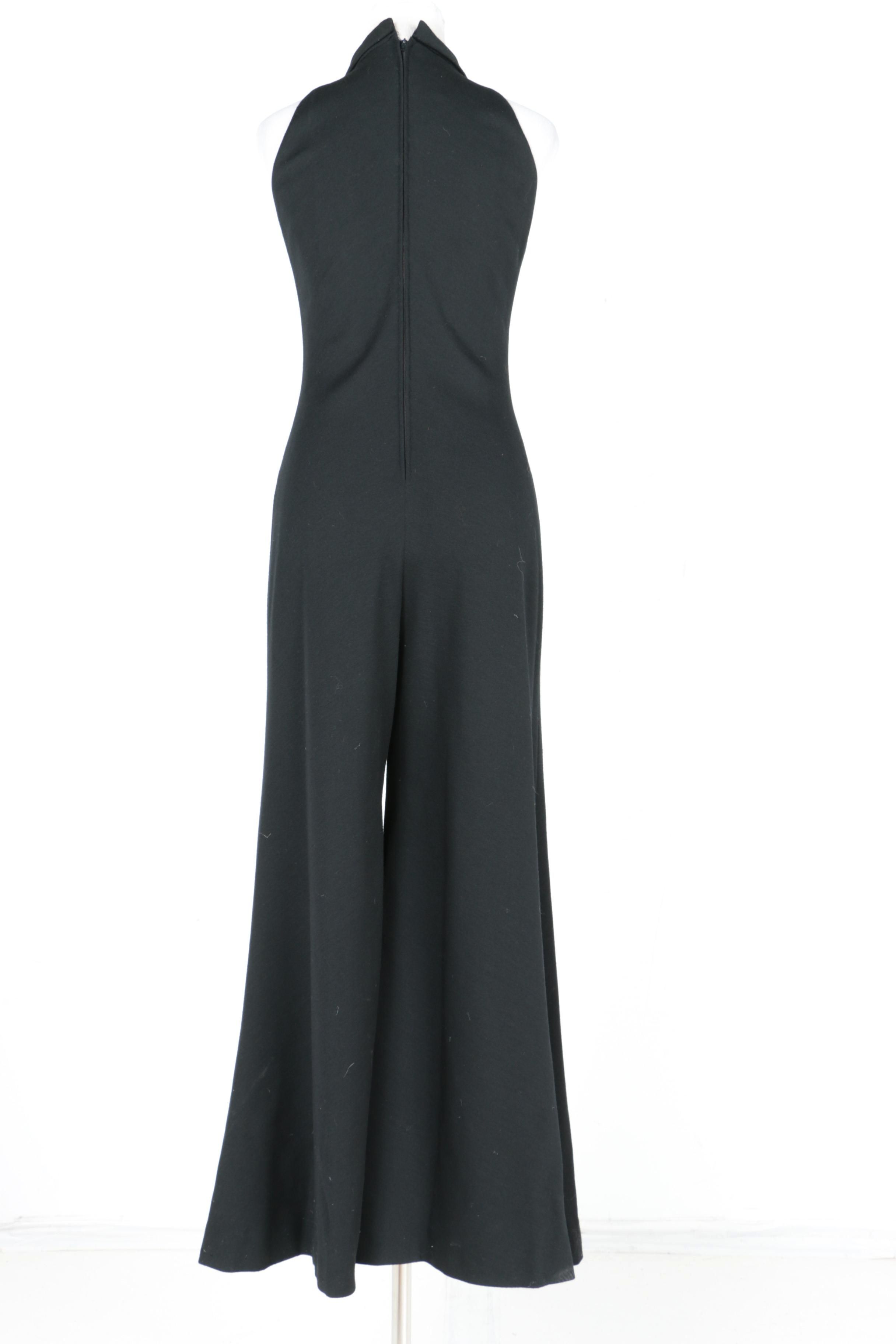 Women's Vintage Cardinali Black Jump Suit
