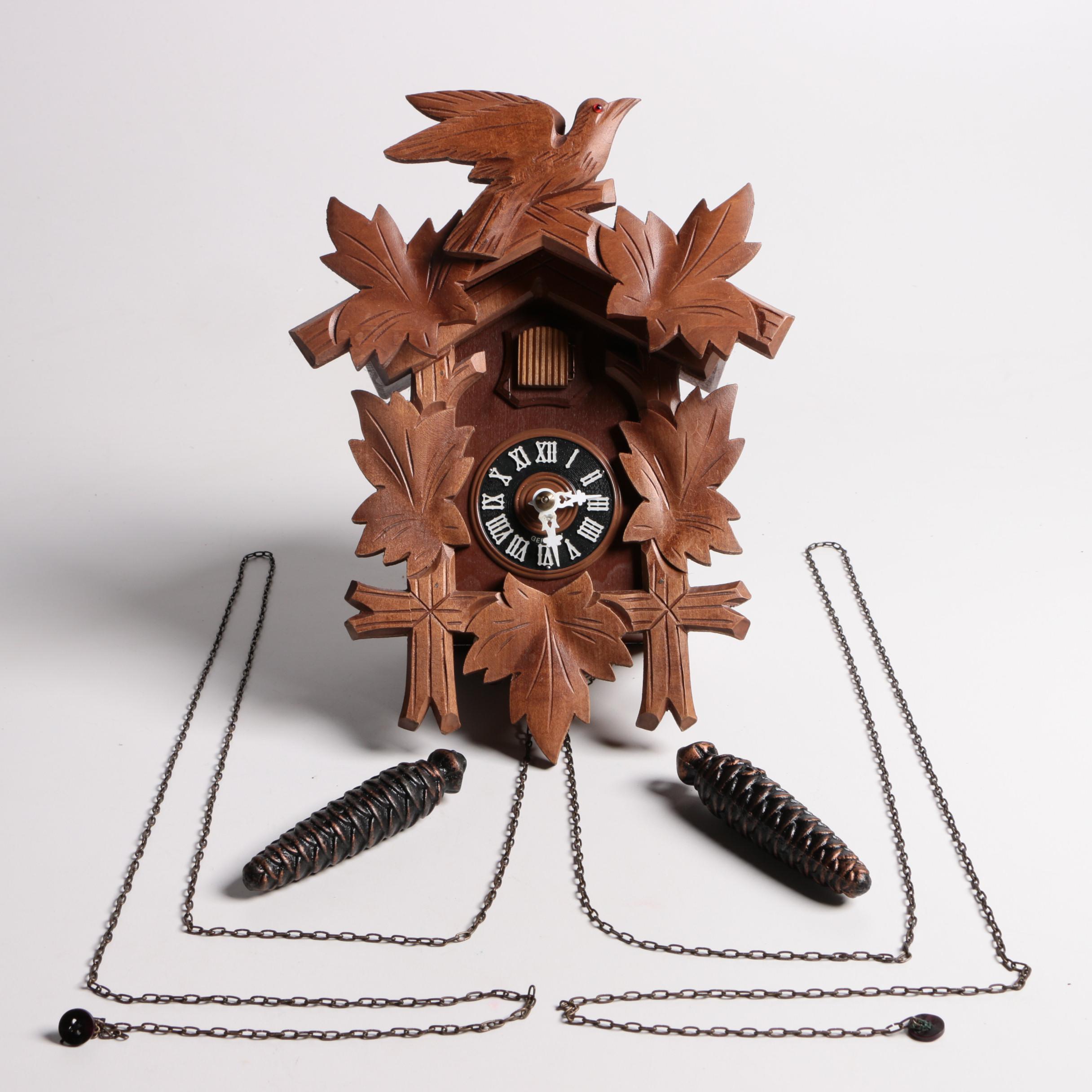 Vintage German Black Forest Style Cuckoo Clock