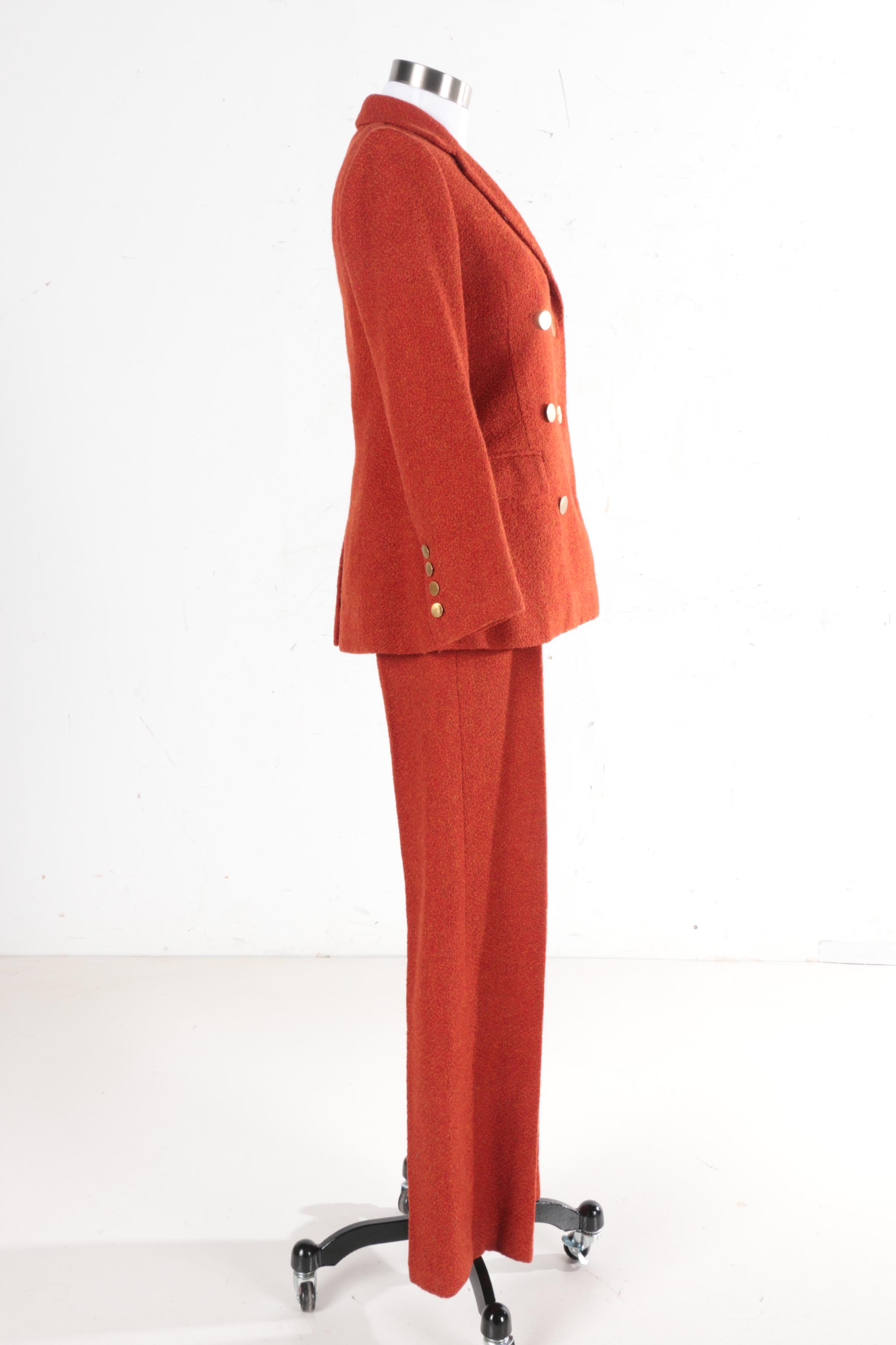 Vintage Cardinali Orange Pantsuit