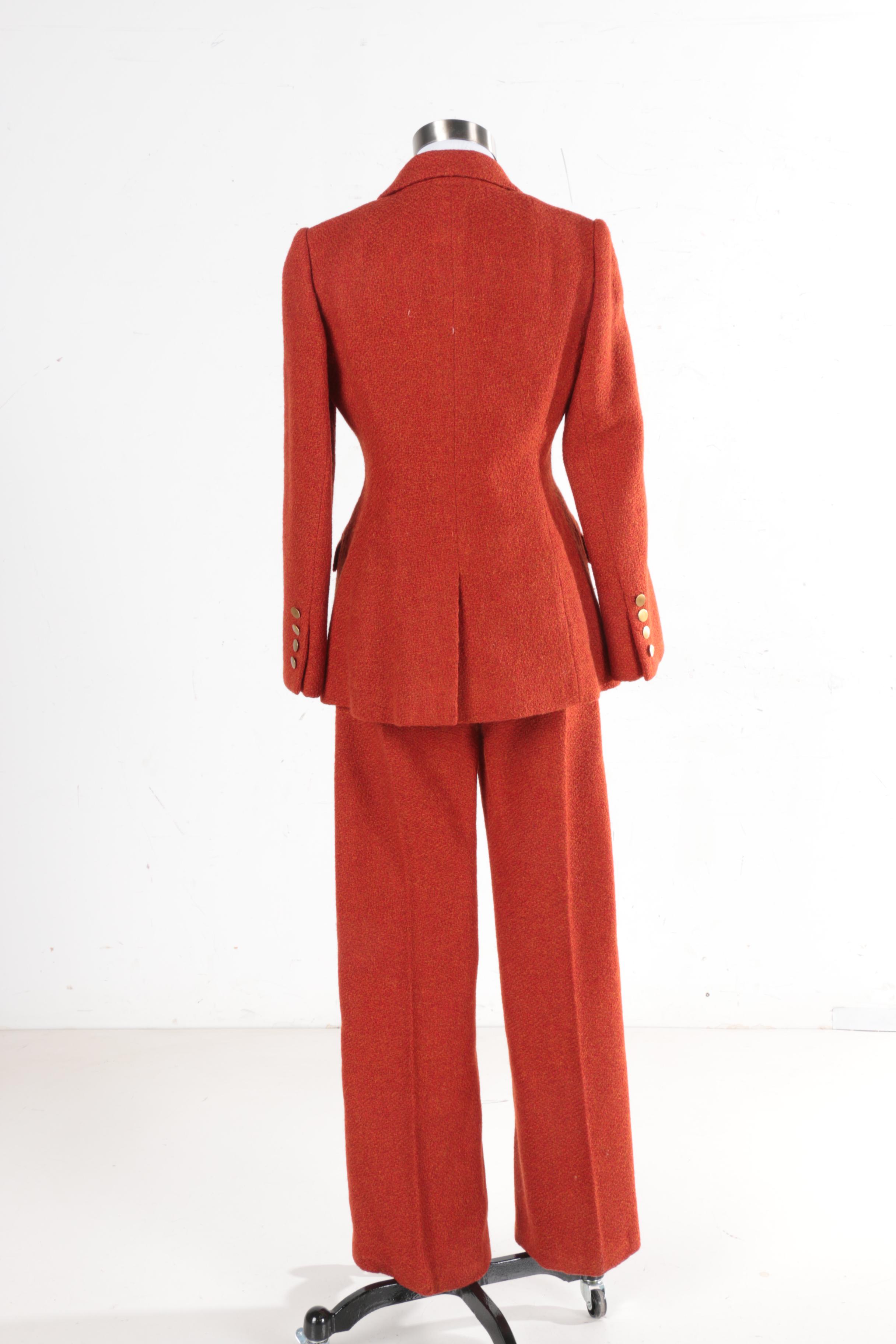Vintage Cardinali Orange Pantsuit