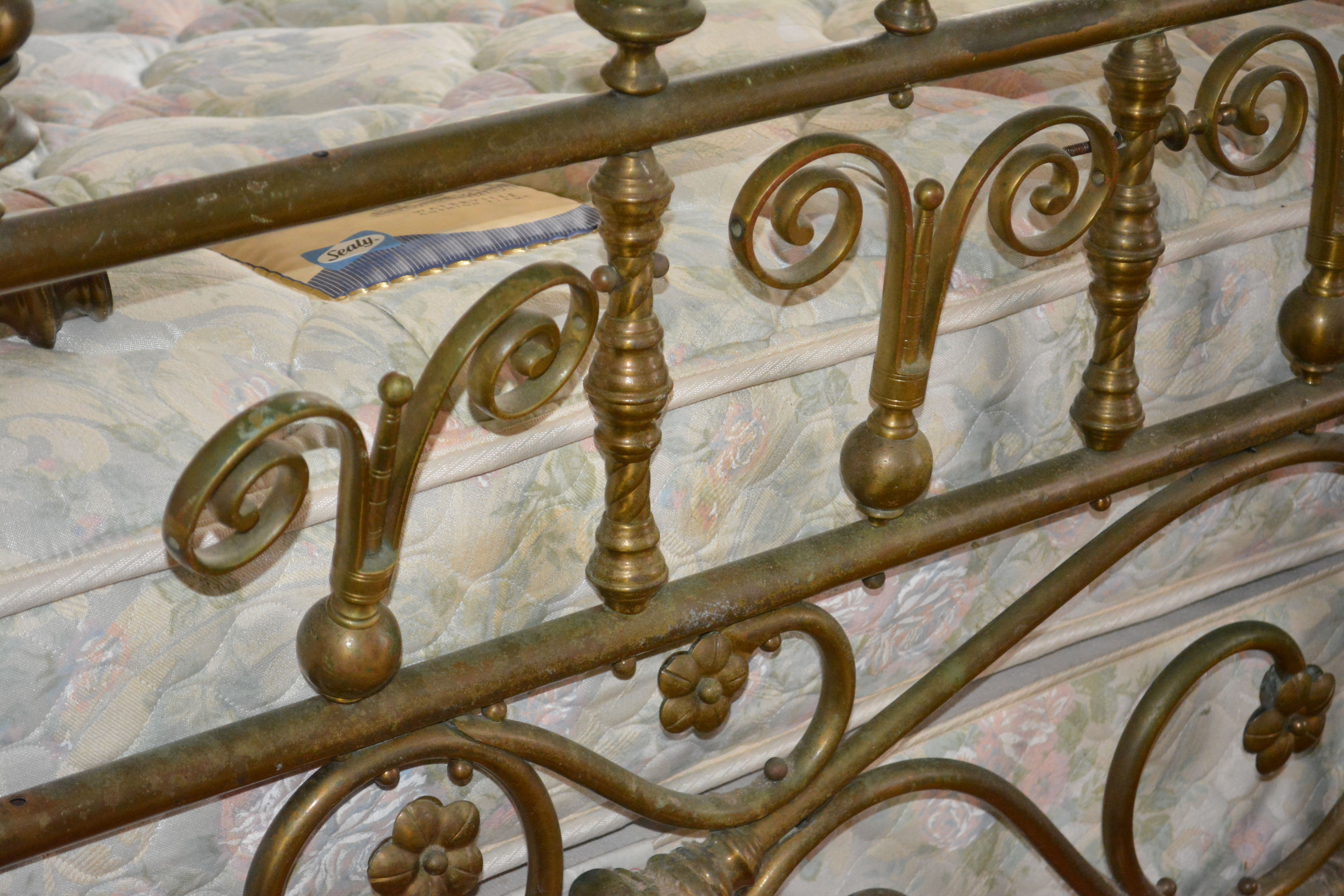 Vintage Brass Queen Size Bed