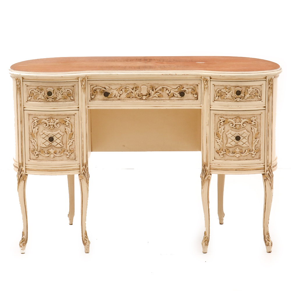 Louis XV Style Kidney-Shaped Desk