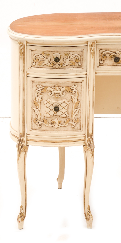 Louis XV Style Kidney-Shaped Desk