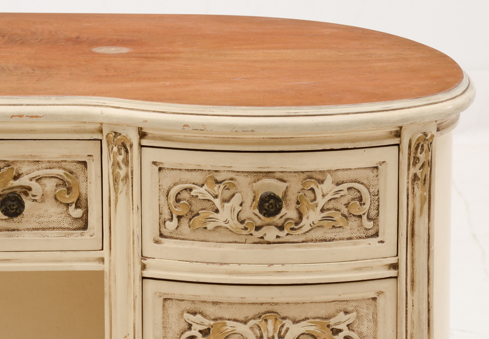 Louis XV Style Kidney-Shaped Desk