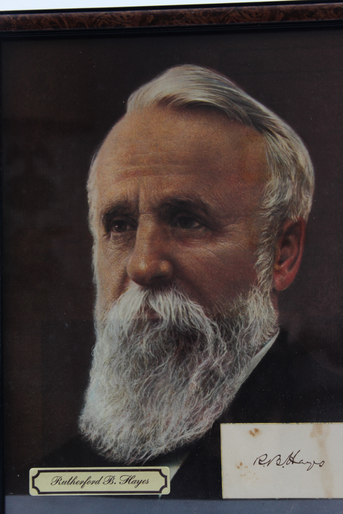 Original Signature of President Rutherford B. Hayes