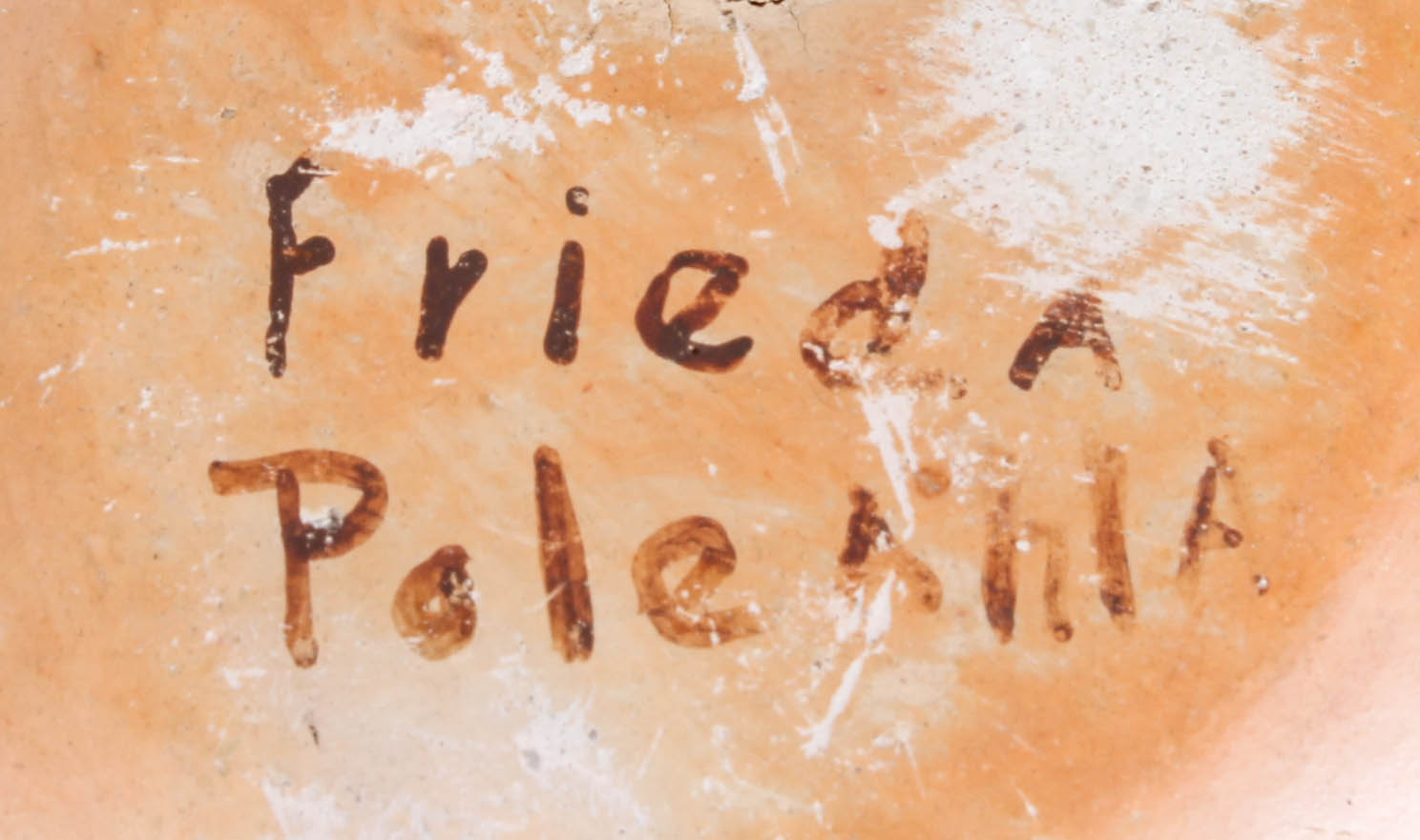 Frieda Poleahla Hopi Native American Signed Pottery Bowl