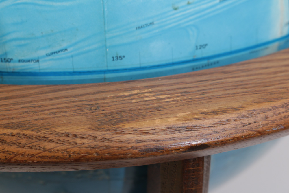 Rand McNally International Globe with Wooden Stand