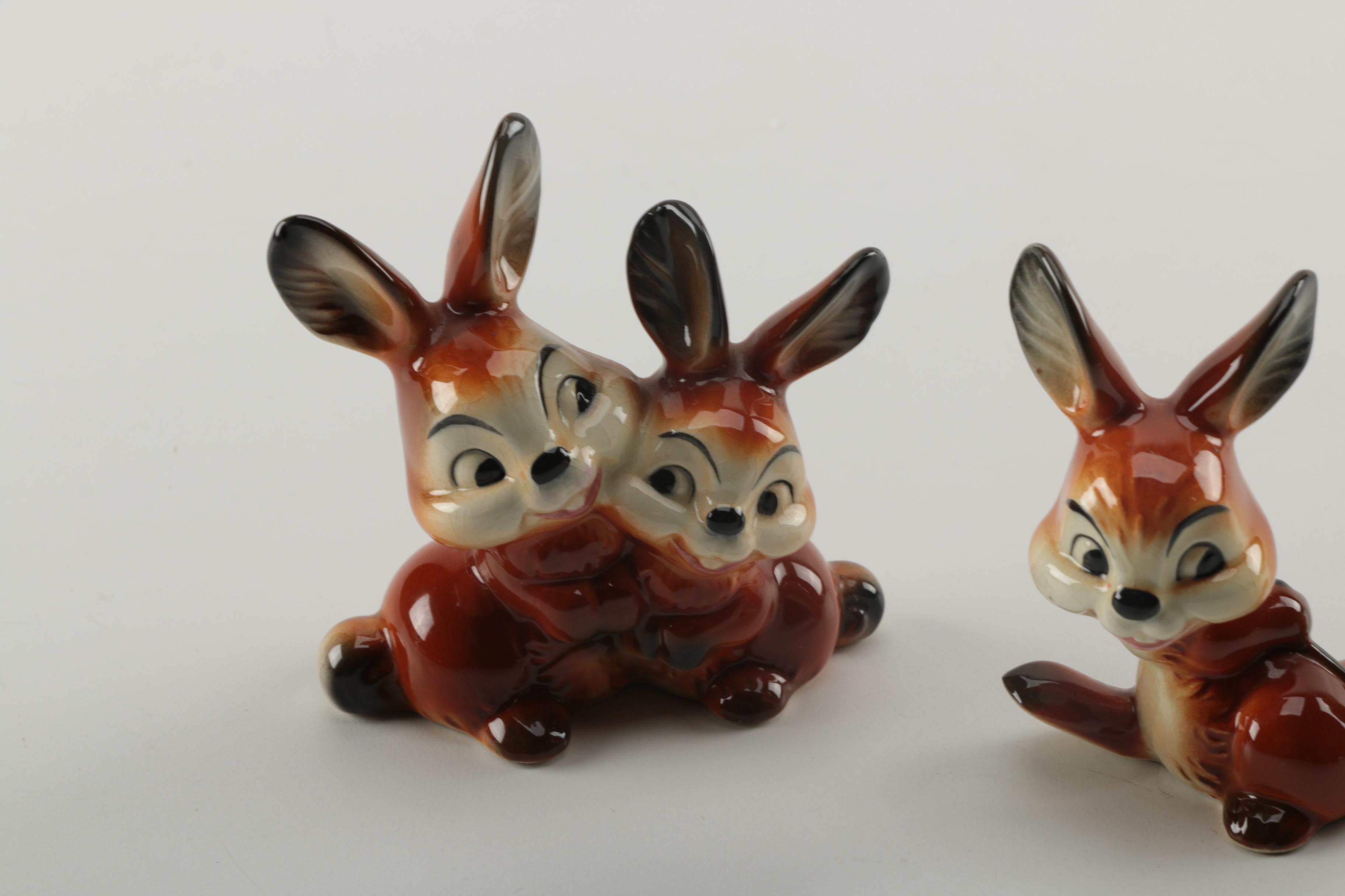 Vintage Goebel Porcelain Rabbit Figurines