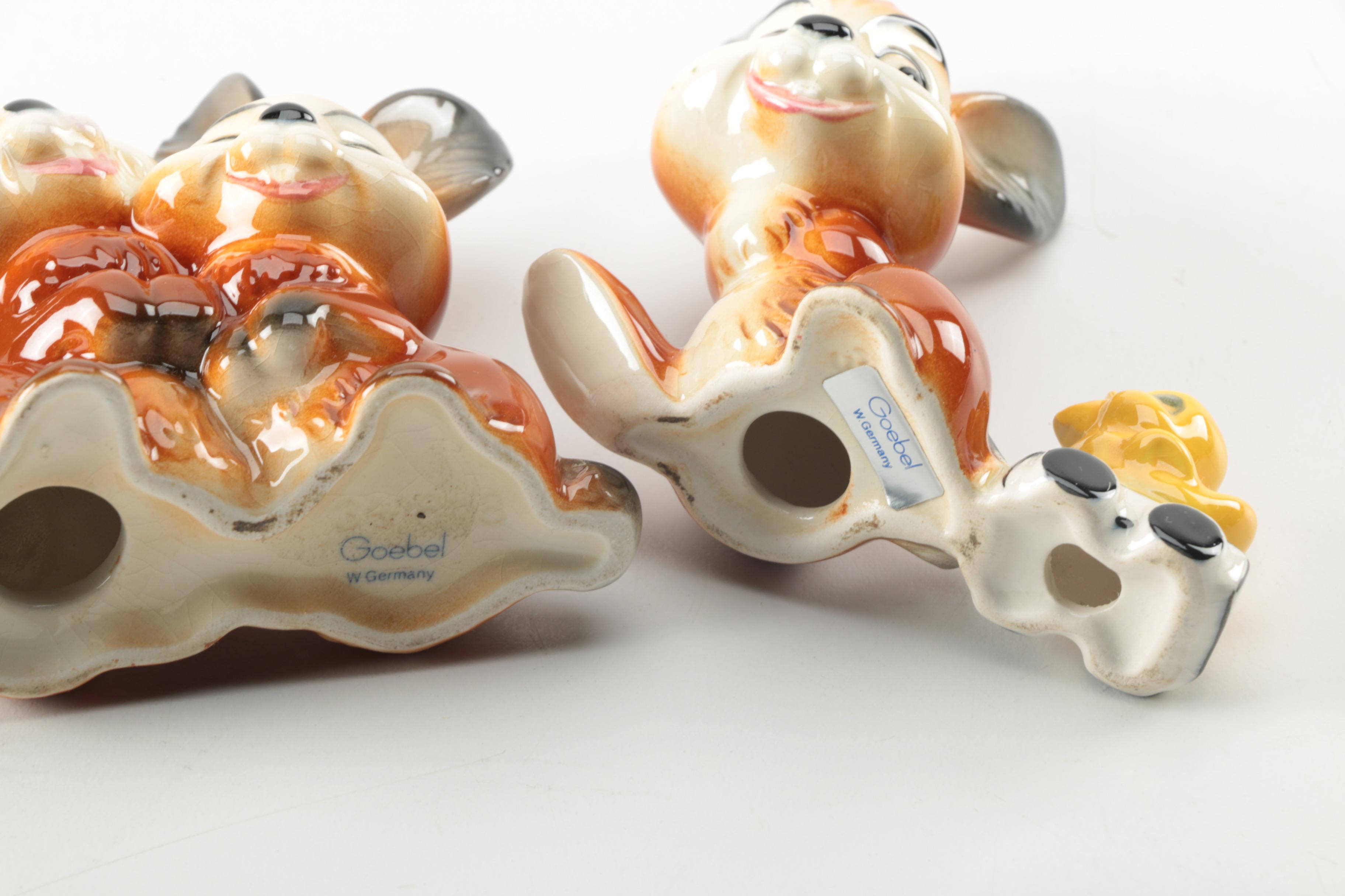 Vintage Goebel Porcelain Rabbit Figurines