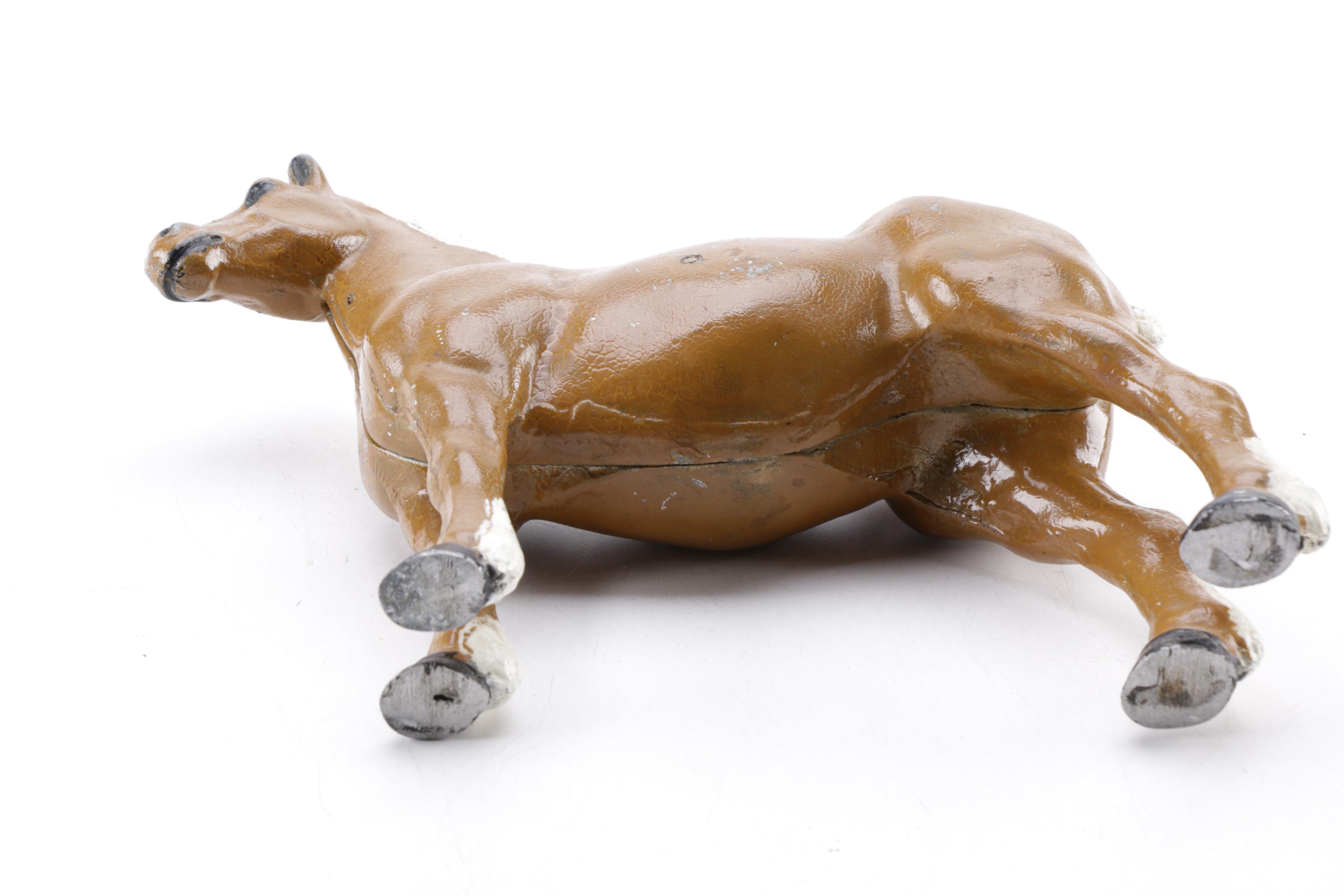 Vintage Cast Iron Belgian Draft Horse Figurine