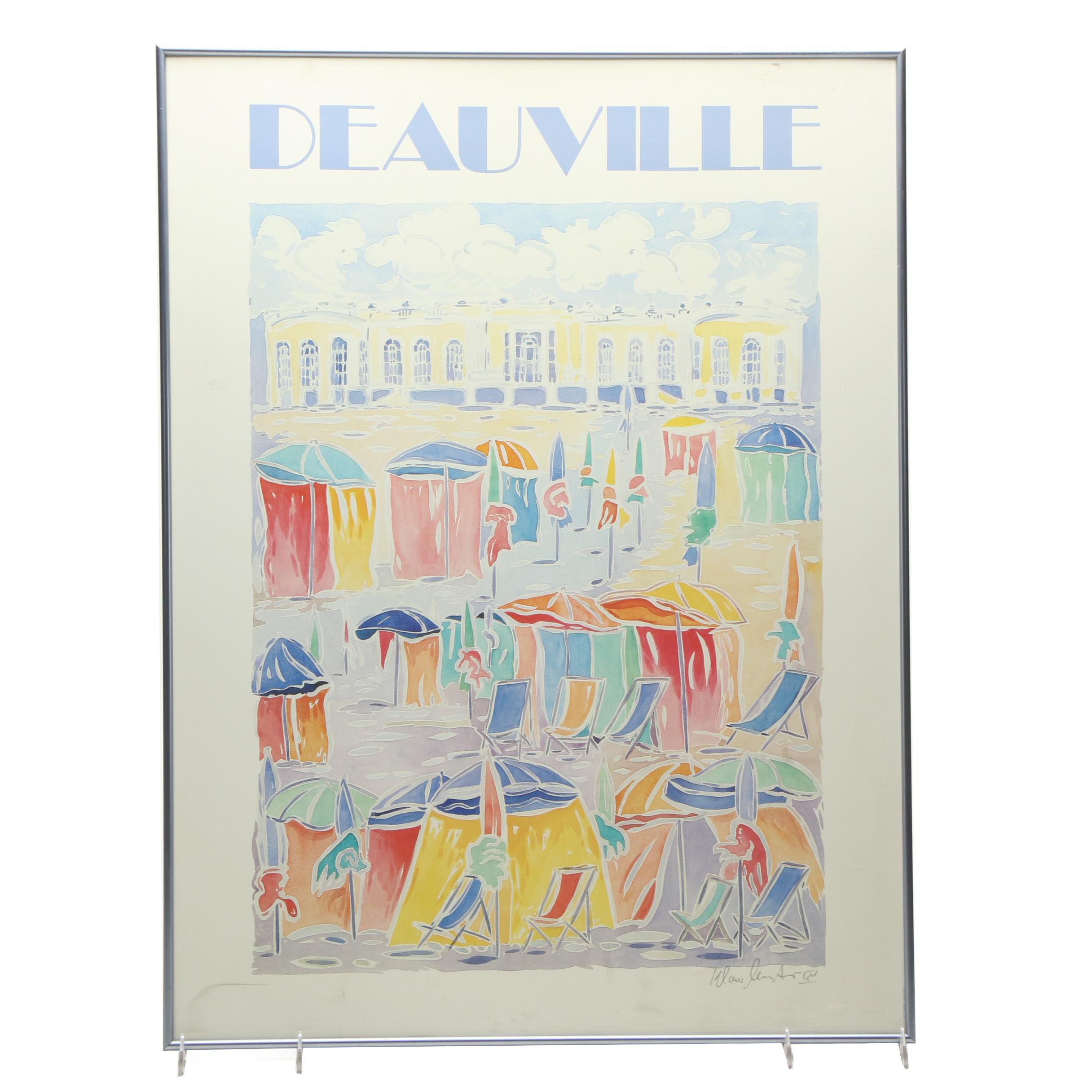 Offset Lithograph Deauville Poster