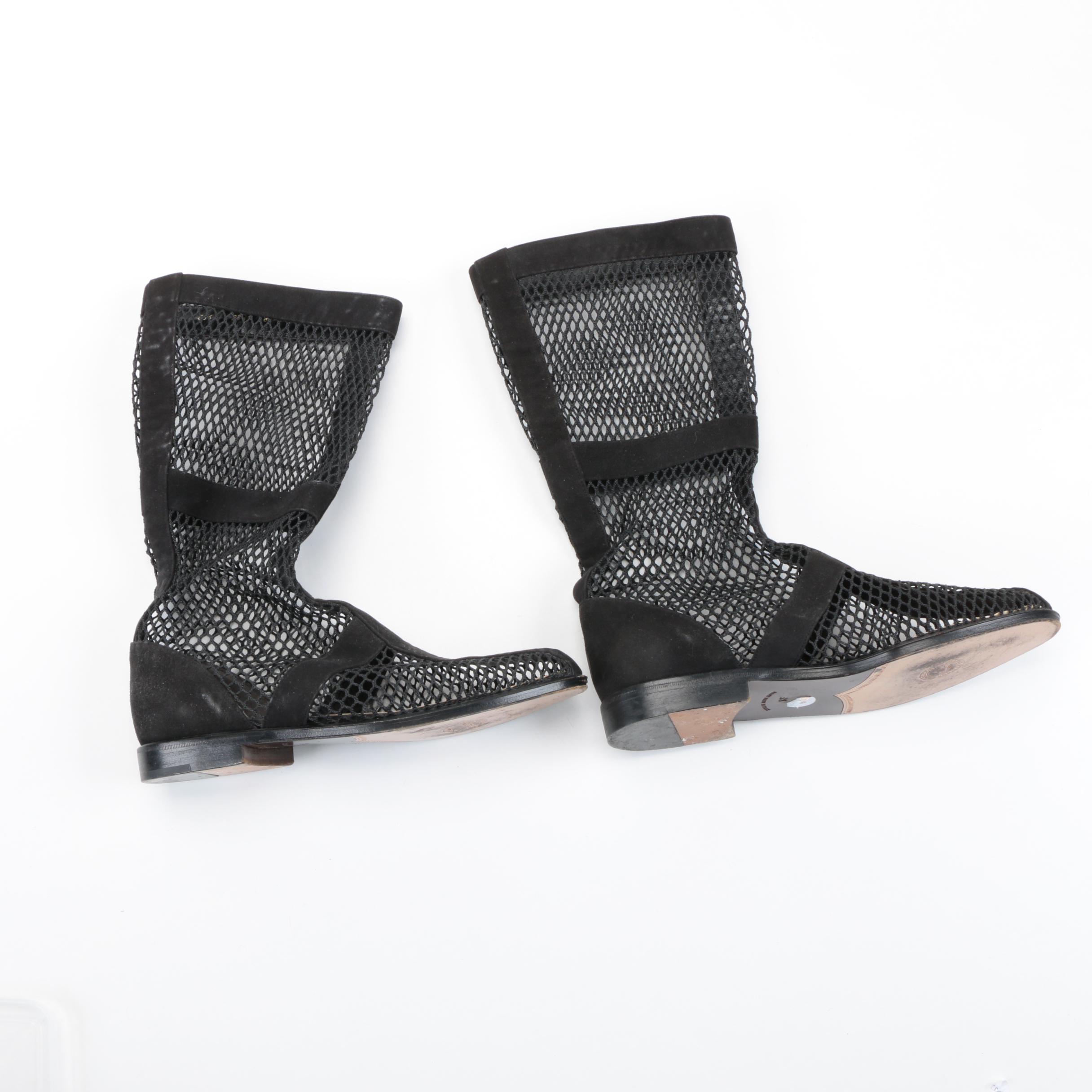 Walter Steiger Suede and Mesh Boots