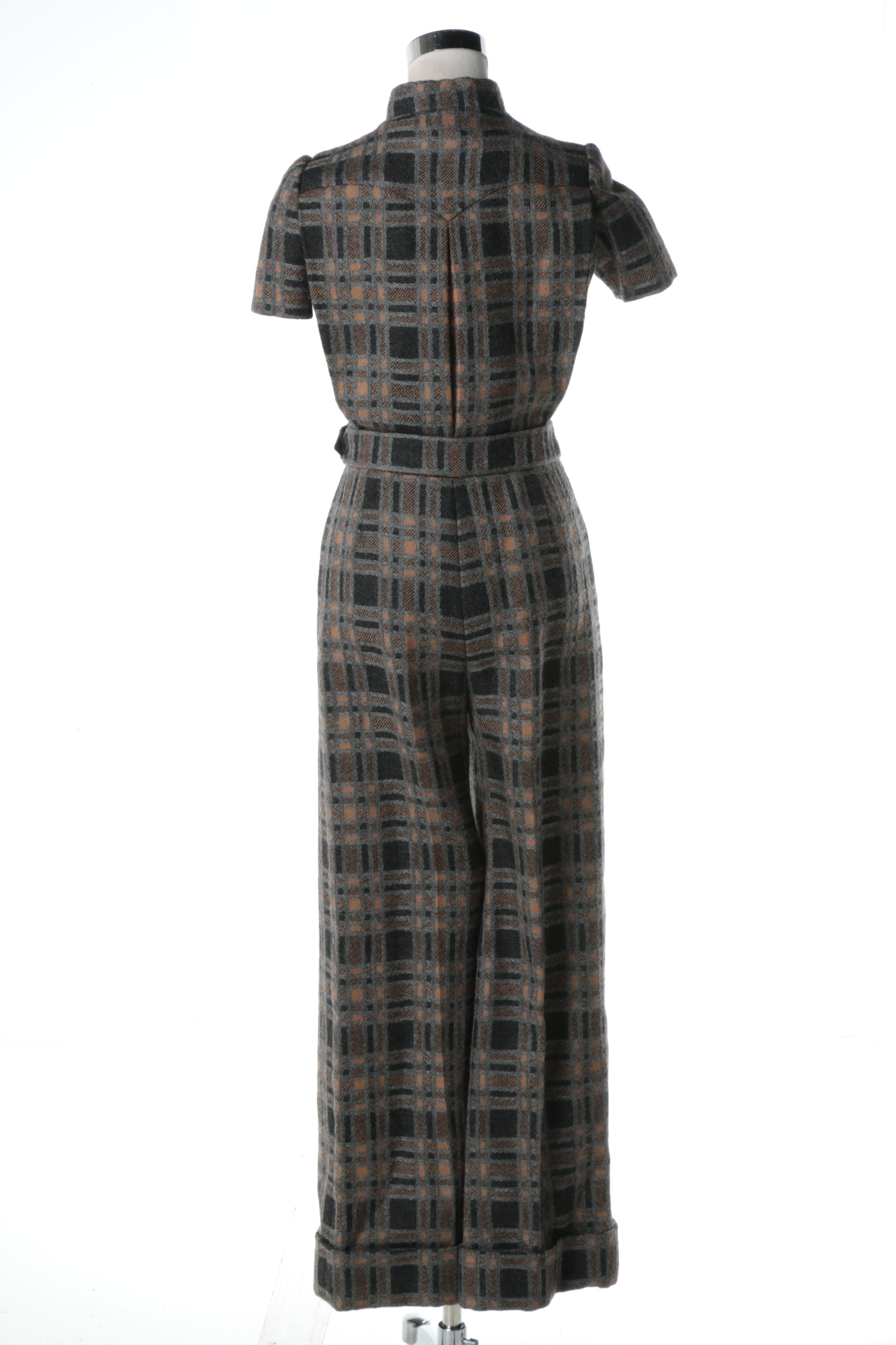 Vintage Cardinali Short Sleeve Jumpsuit with Matching Hat