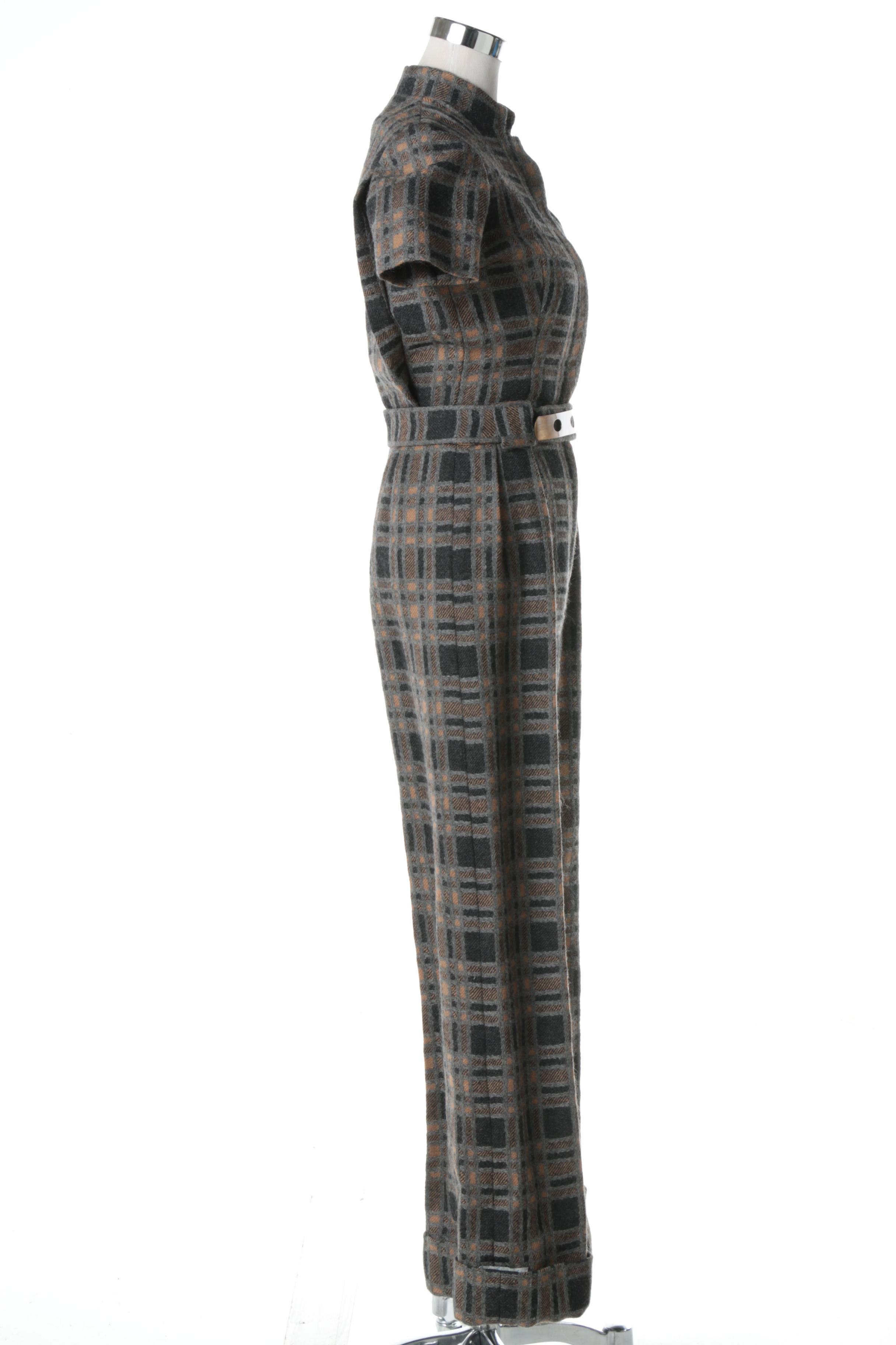 Vintage Cardinali Short Sleeve Jumpsuit with Matching Hat