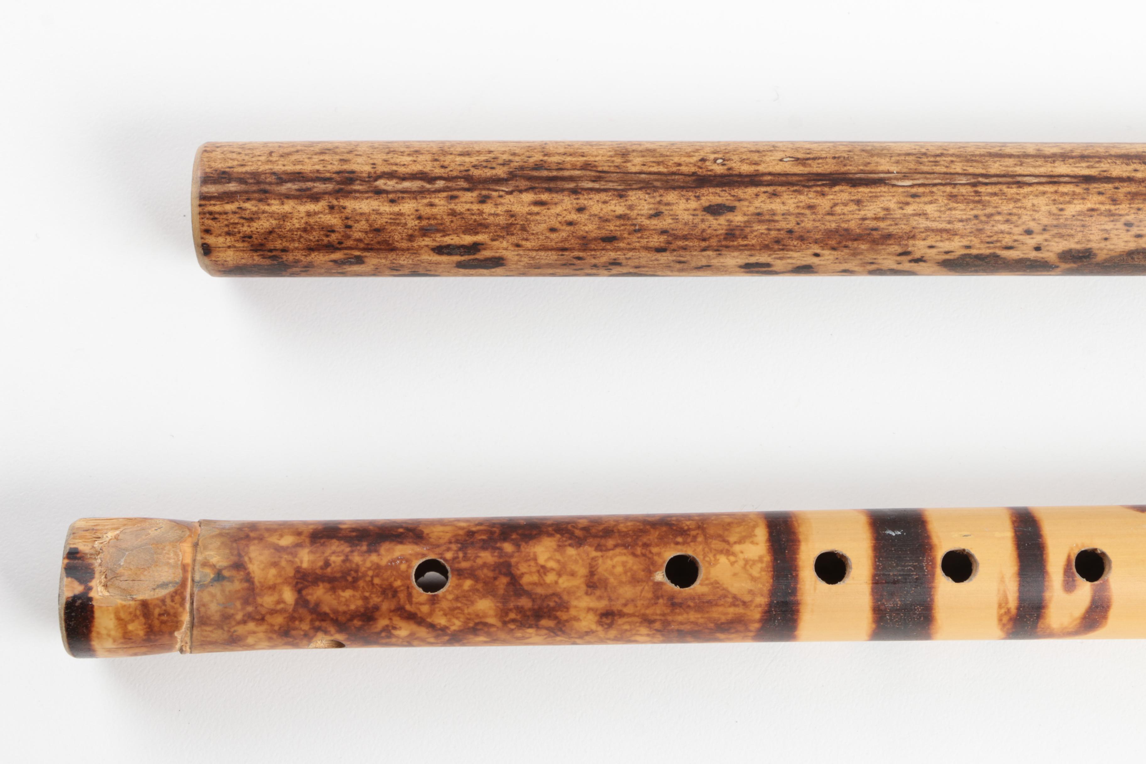 Handmade Wooden Flutes with Proverbs and Pyrography Decoration