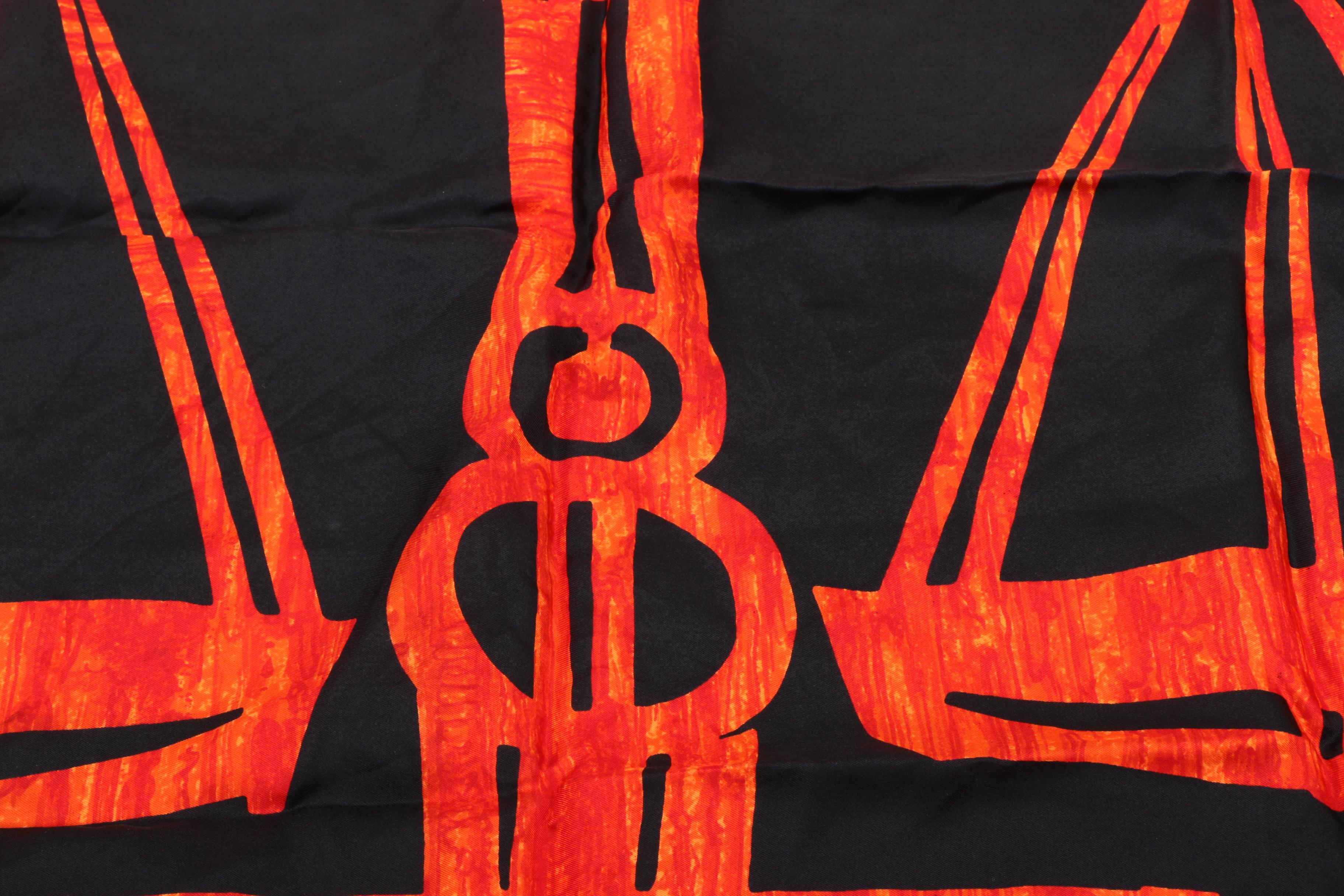 Vintage Circa 1970s Pauline Trigere Libra Scarf