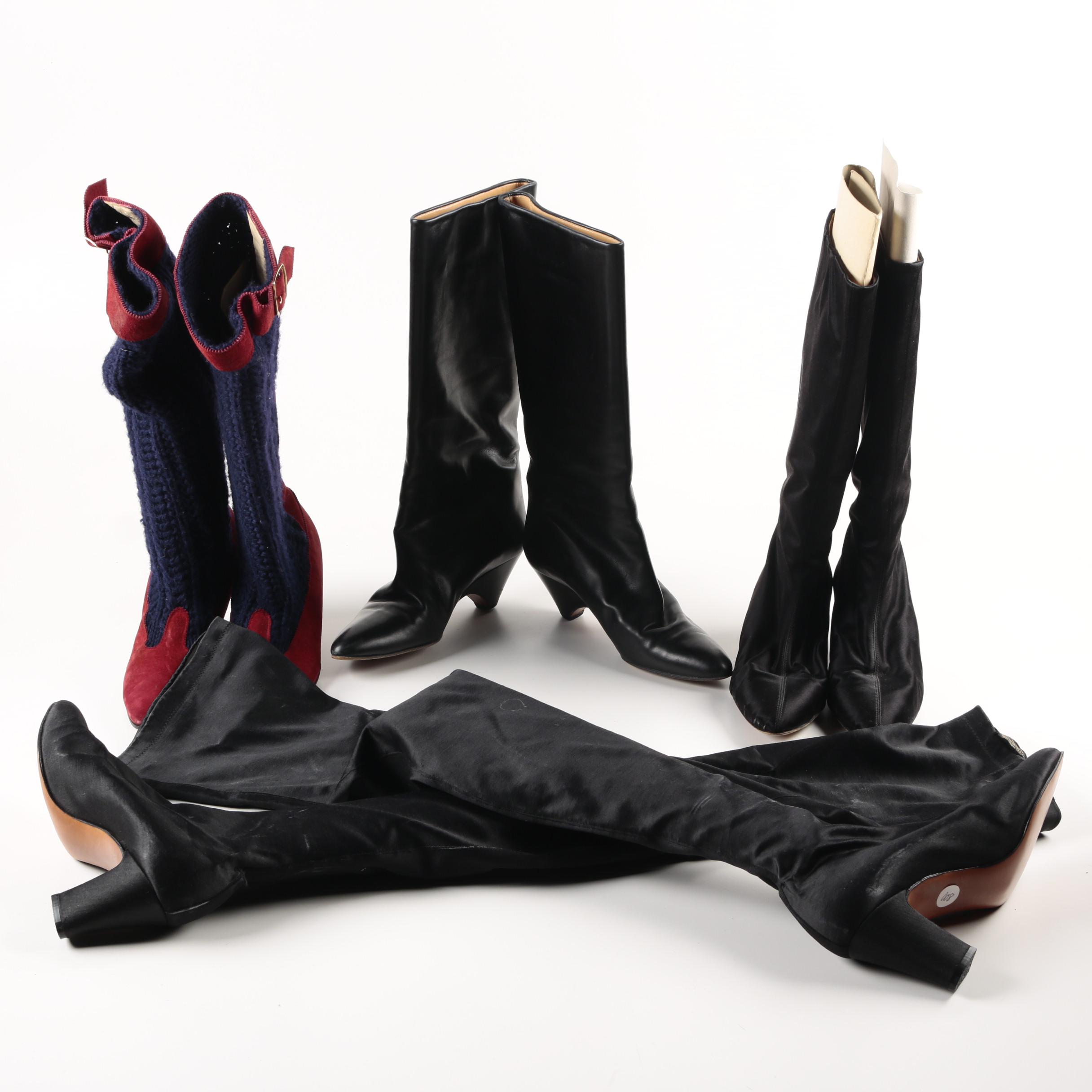 Collection of Boots Including Walter Steiger