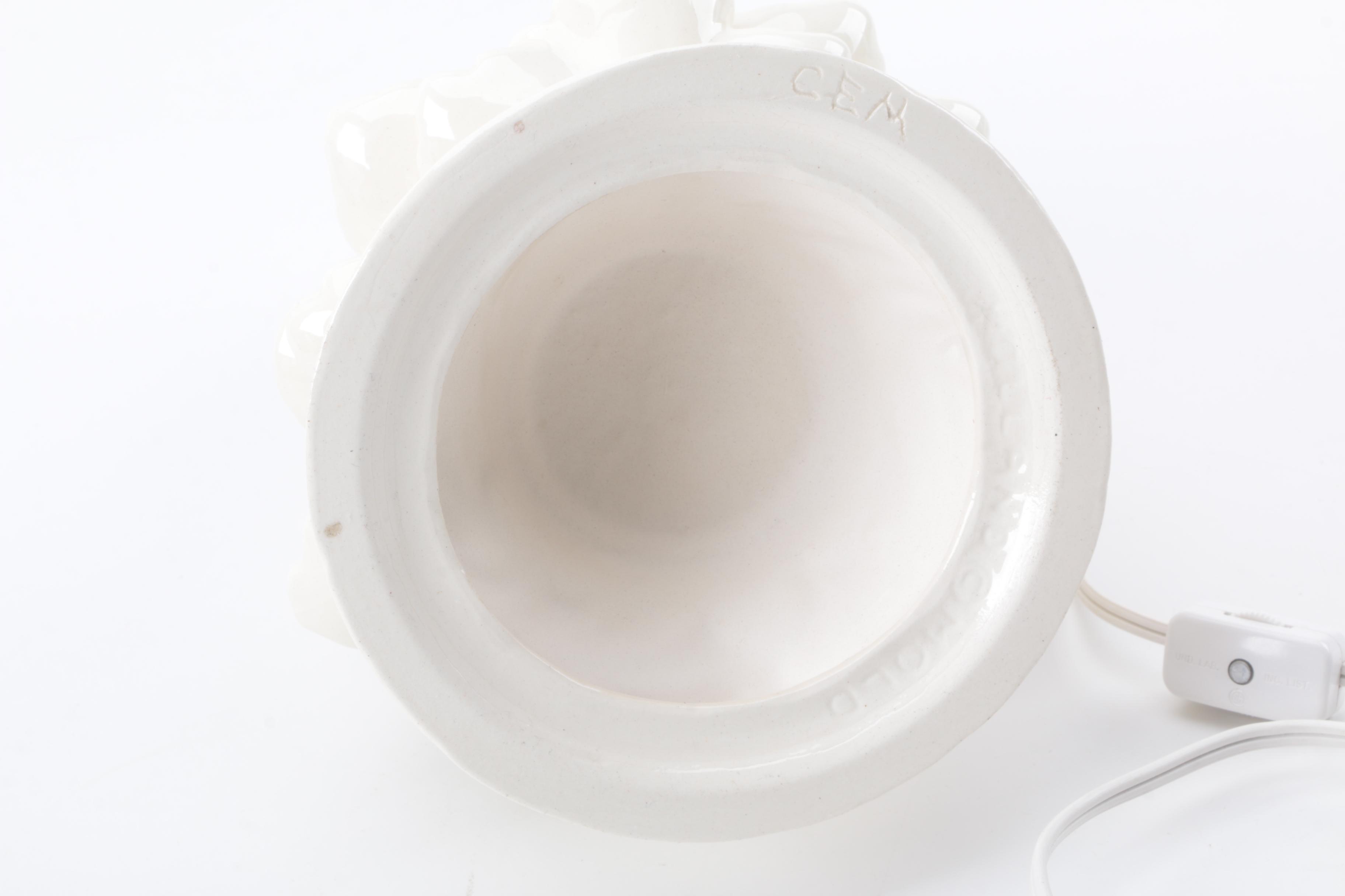 Ceramic Christmas Tree with Nativity Scene Inside