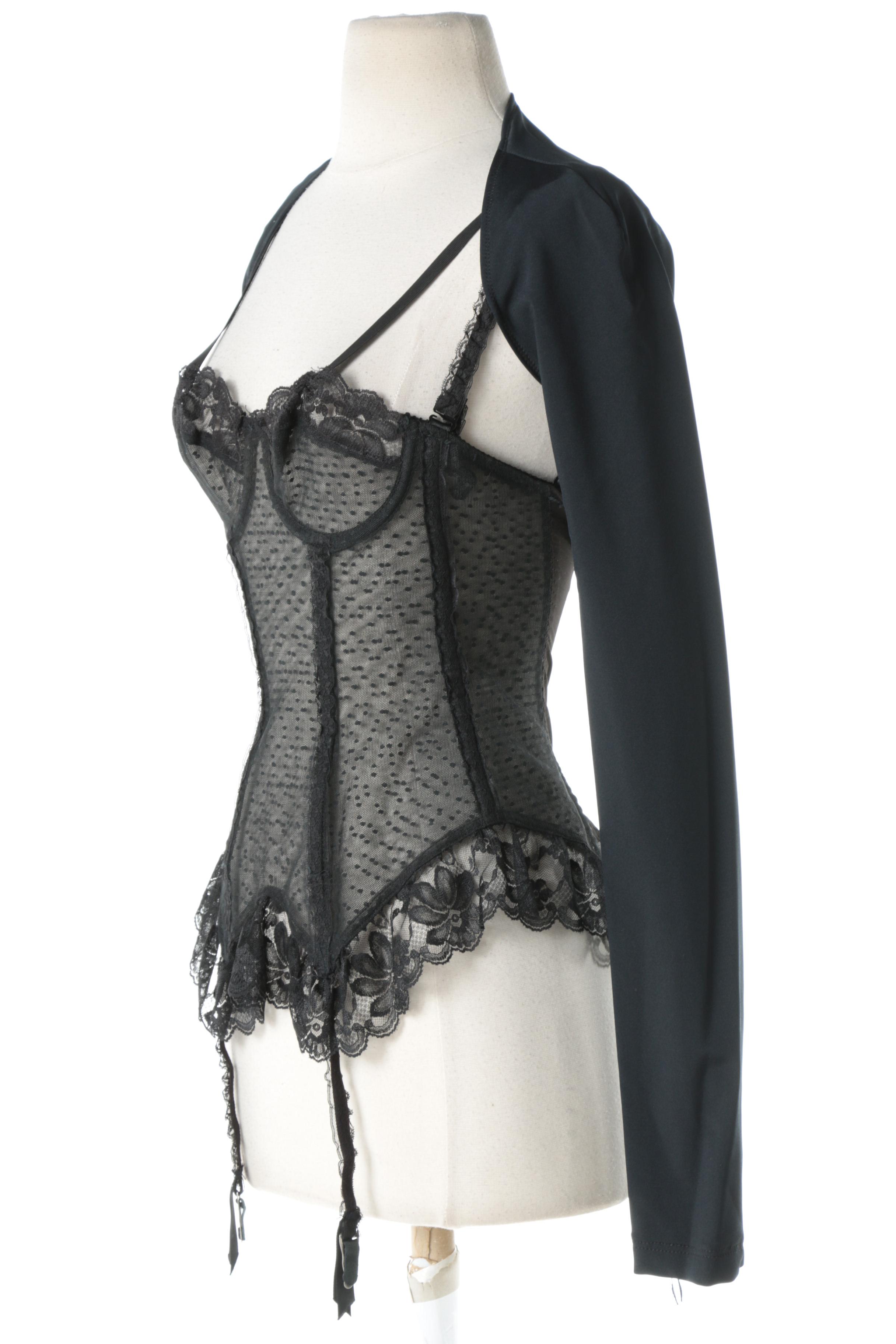 Circa 1970s Delores for Poirette Lingerie with Shrug