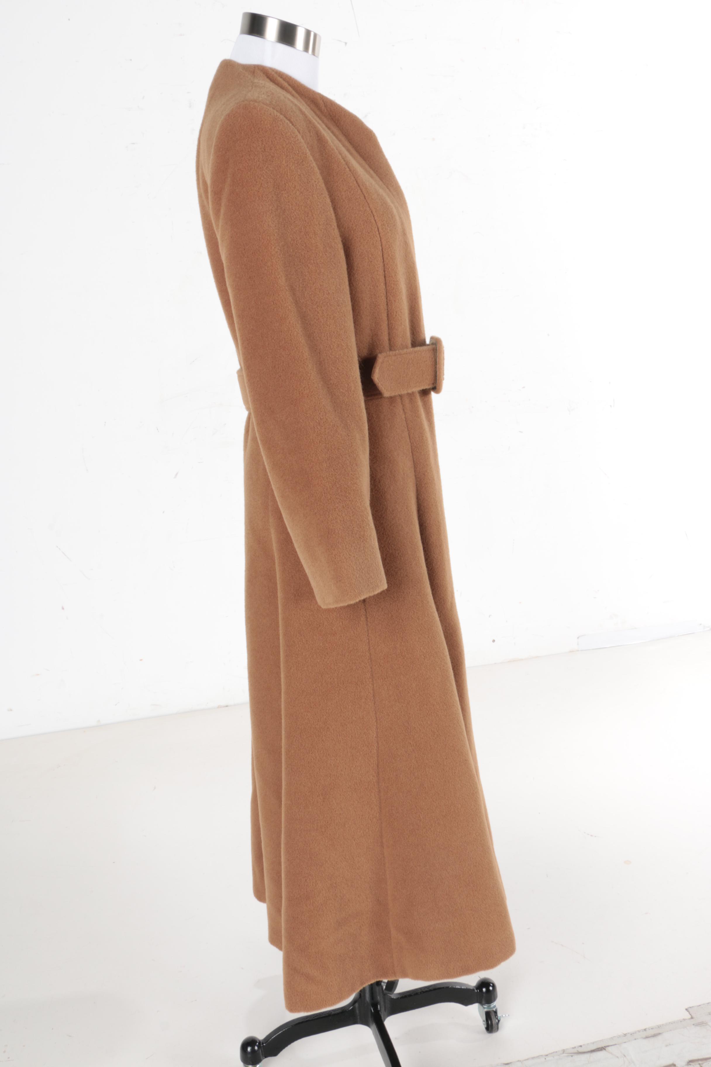 Women's Giorgio Armani Le Collezioni Belted Wool Coat