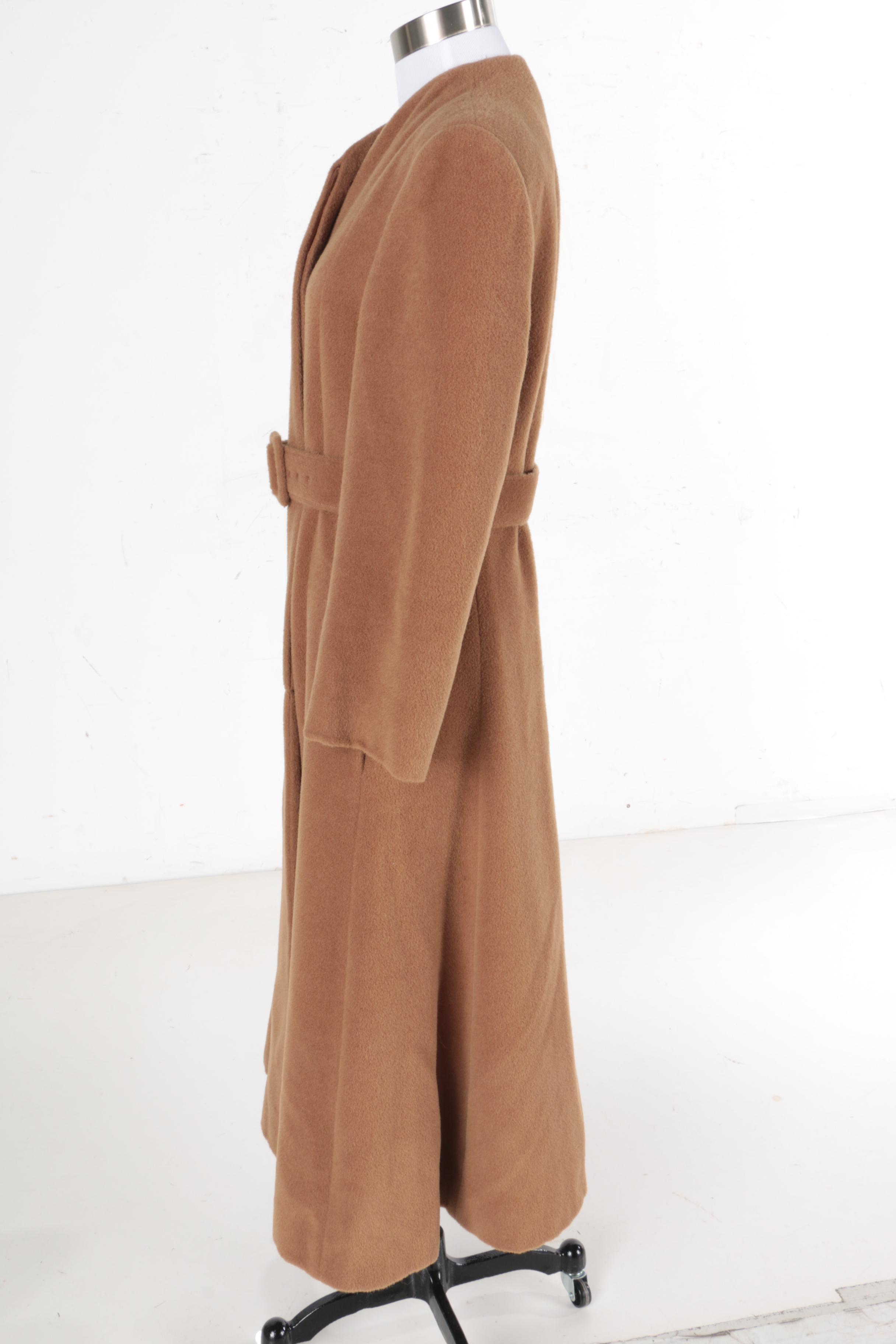 Women's Giorgio Armani Le Collezioni Belted Wool Coat