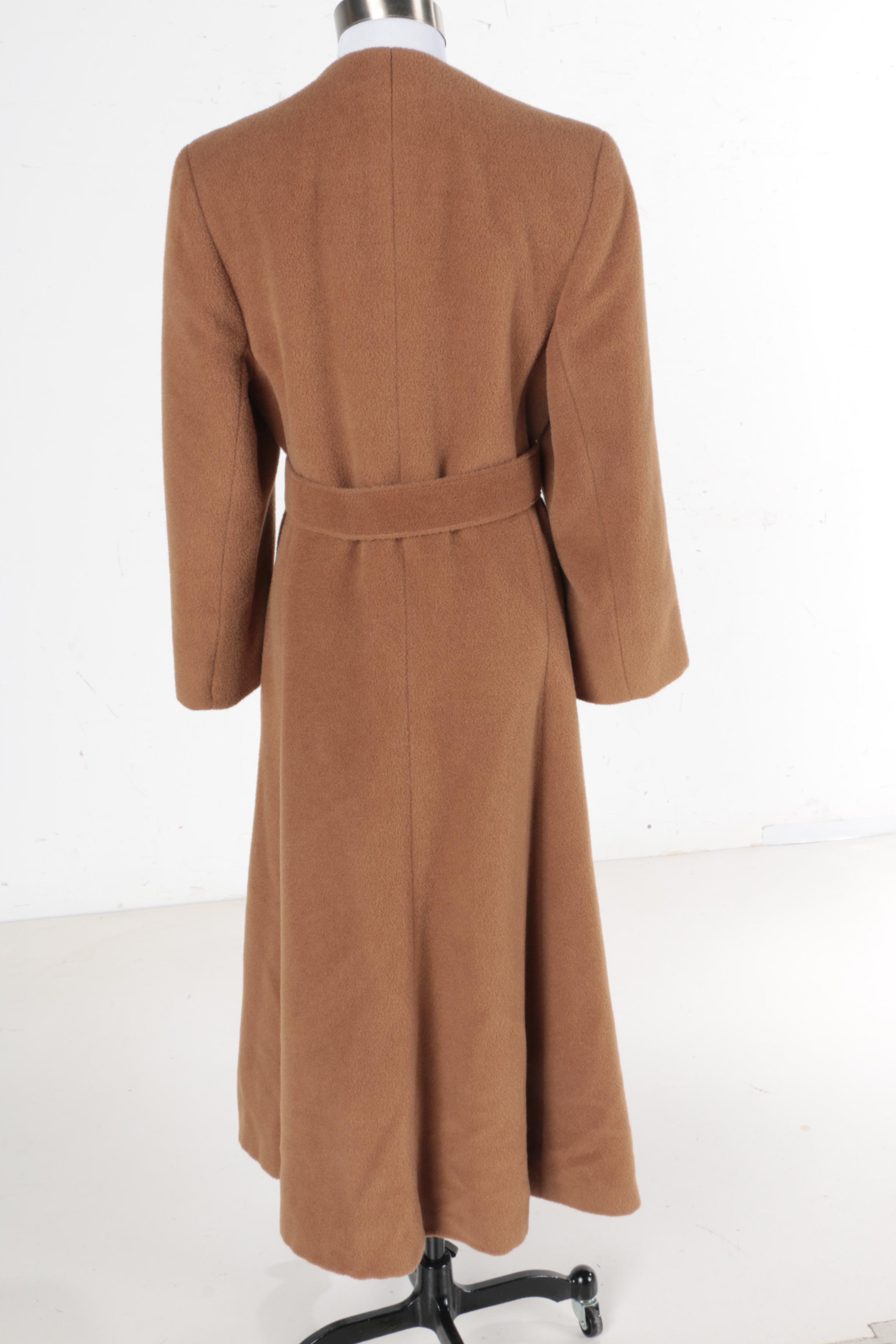 Women's Giorgio Armani Le Collezioni Belted Wool Coat