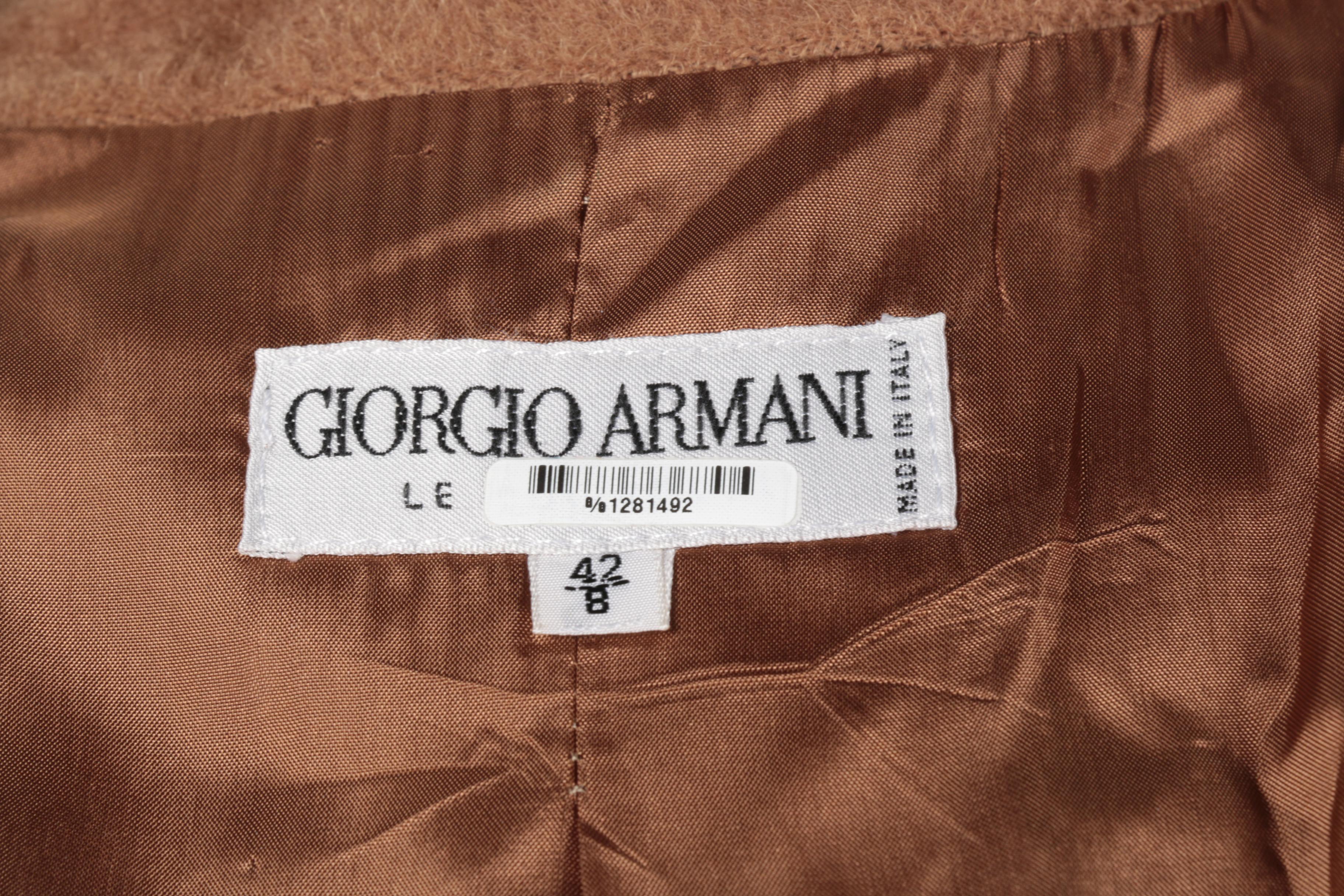 Women's Giorgio Armani Le Collezioni Belted Wool Coat