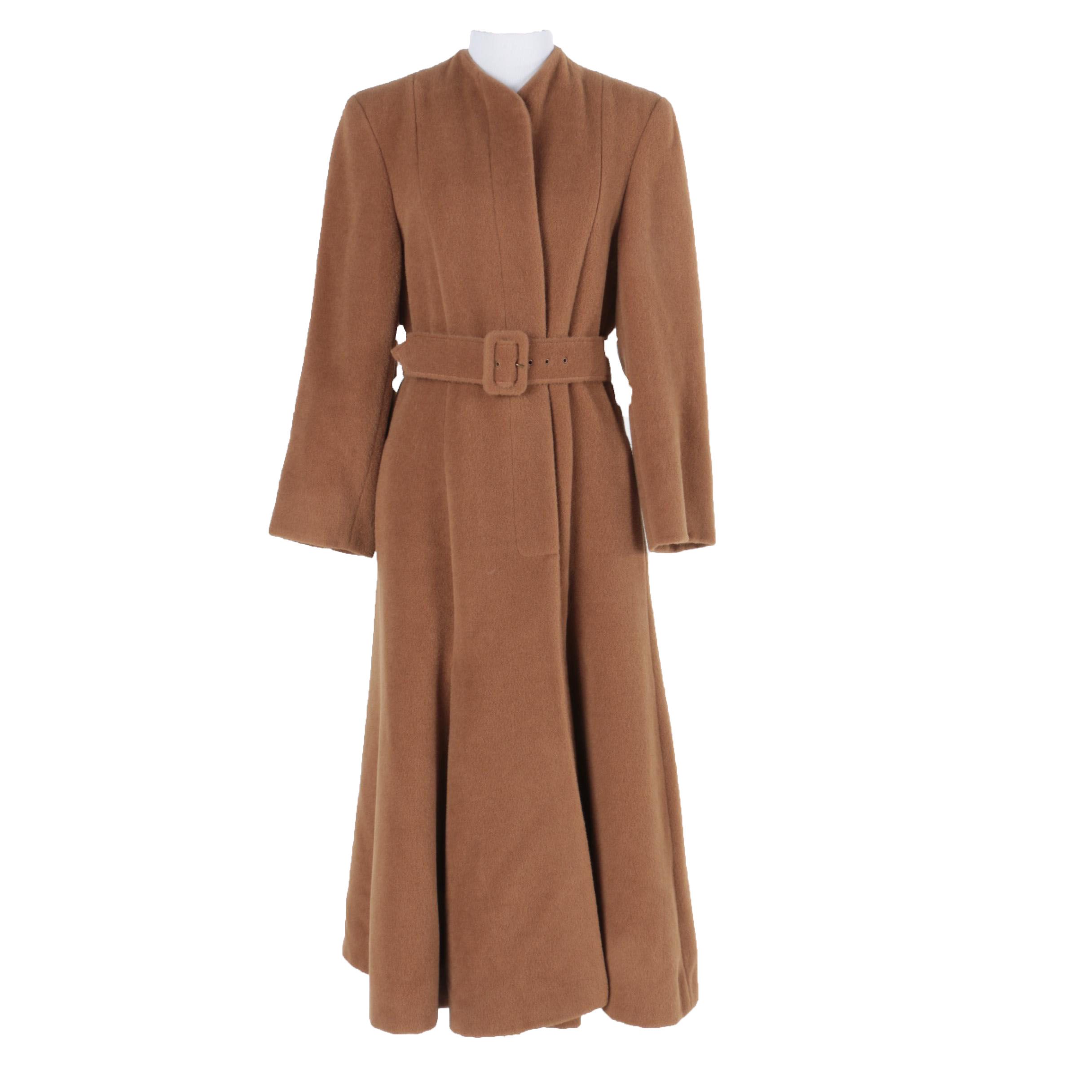Women's Giorgio Armani Le Collezioni Belted Wool Coat