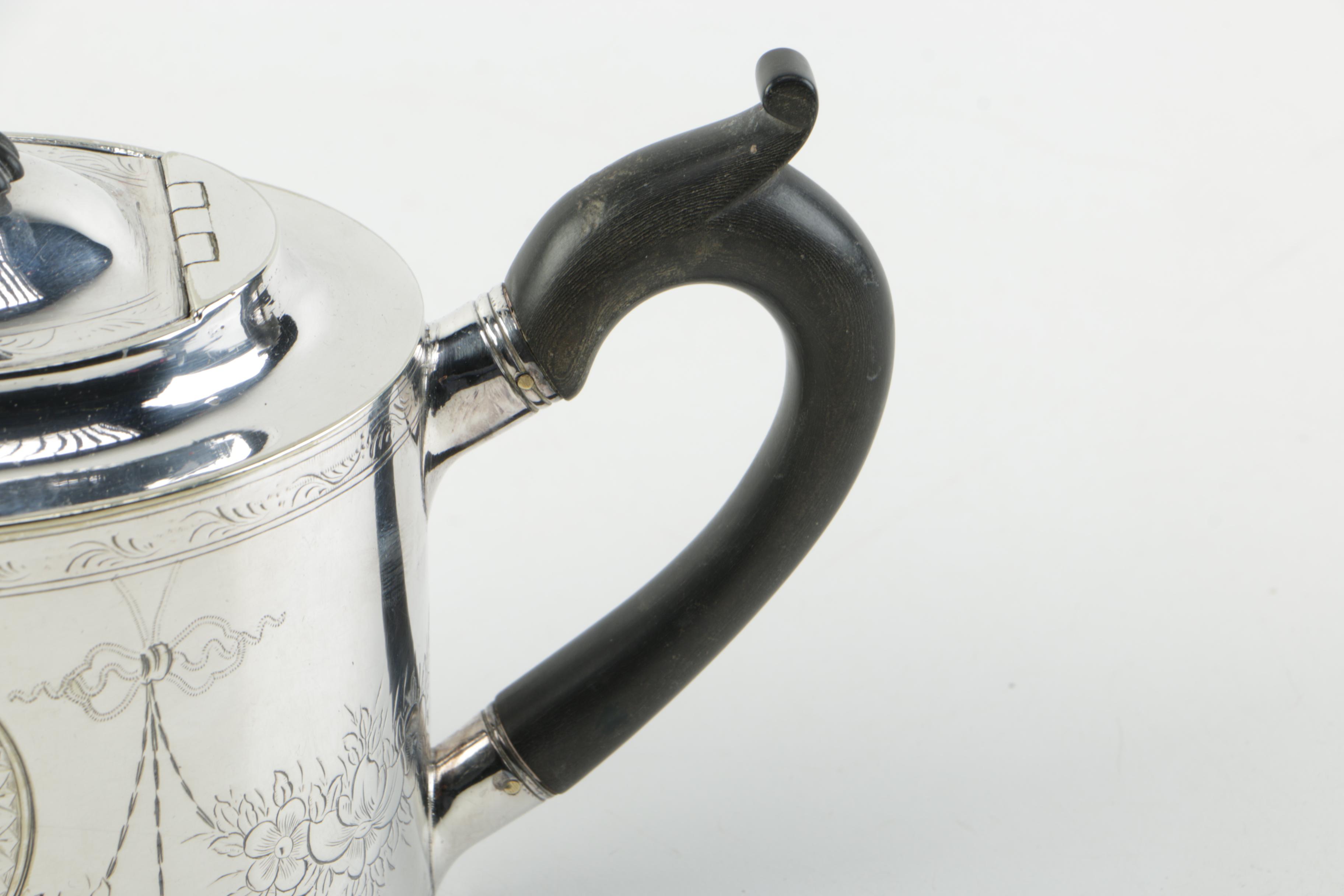 19th Century Birmingham Thomas Harwood & Co. Silver Plate Teapot