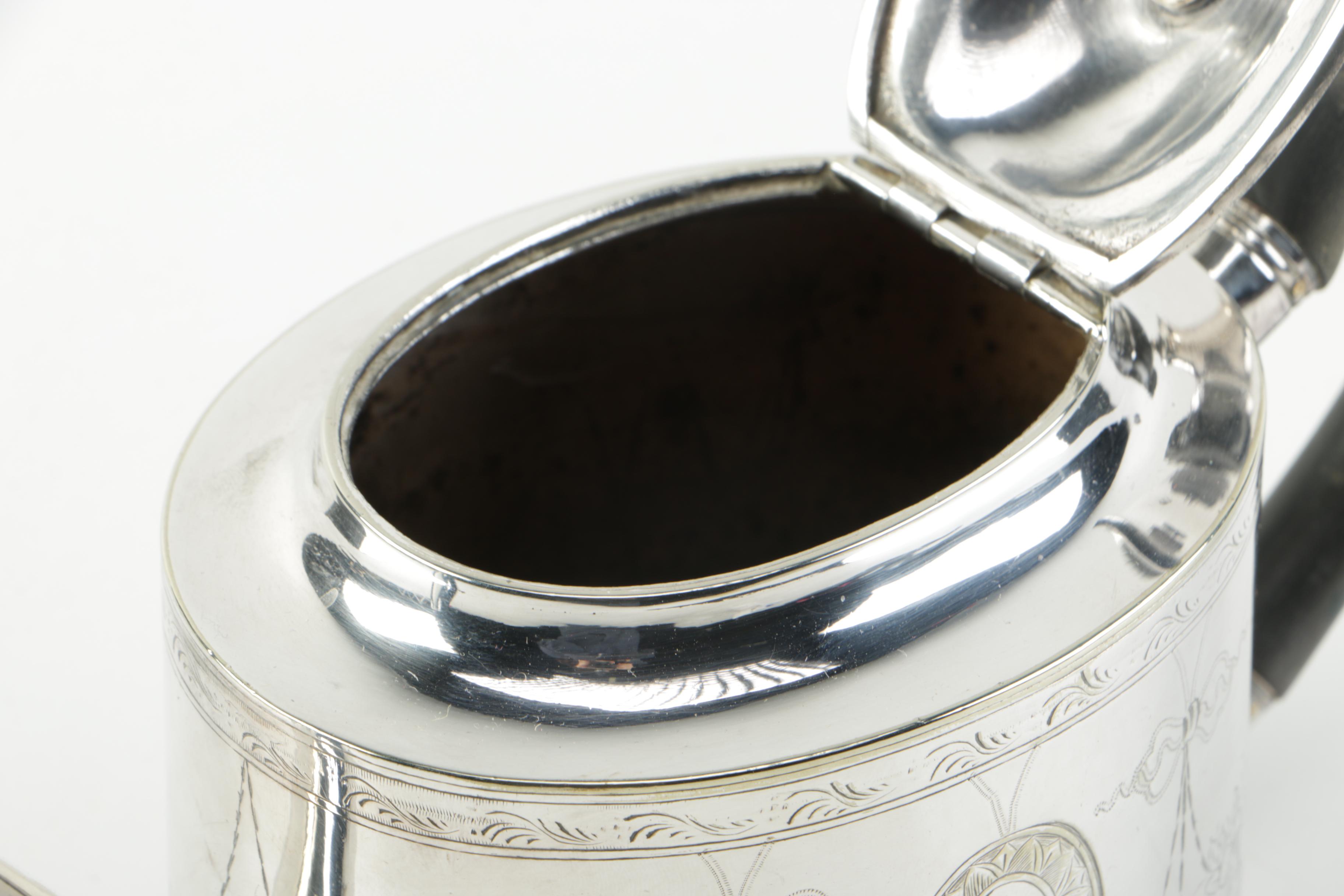 19th Century Birmingham Thomas Harwood & Co. Silver Plate Teapot