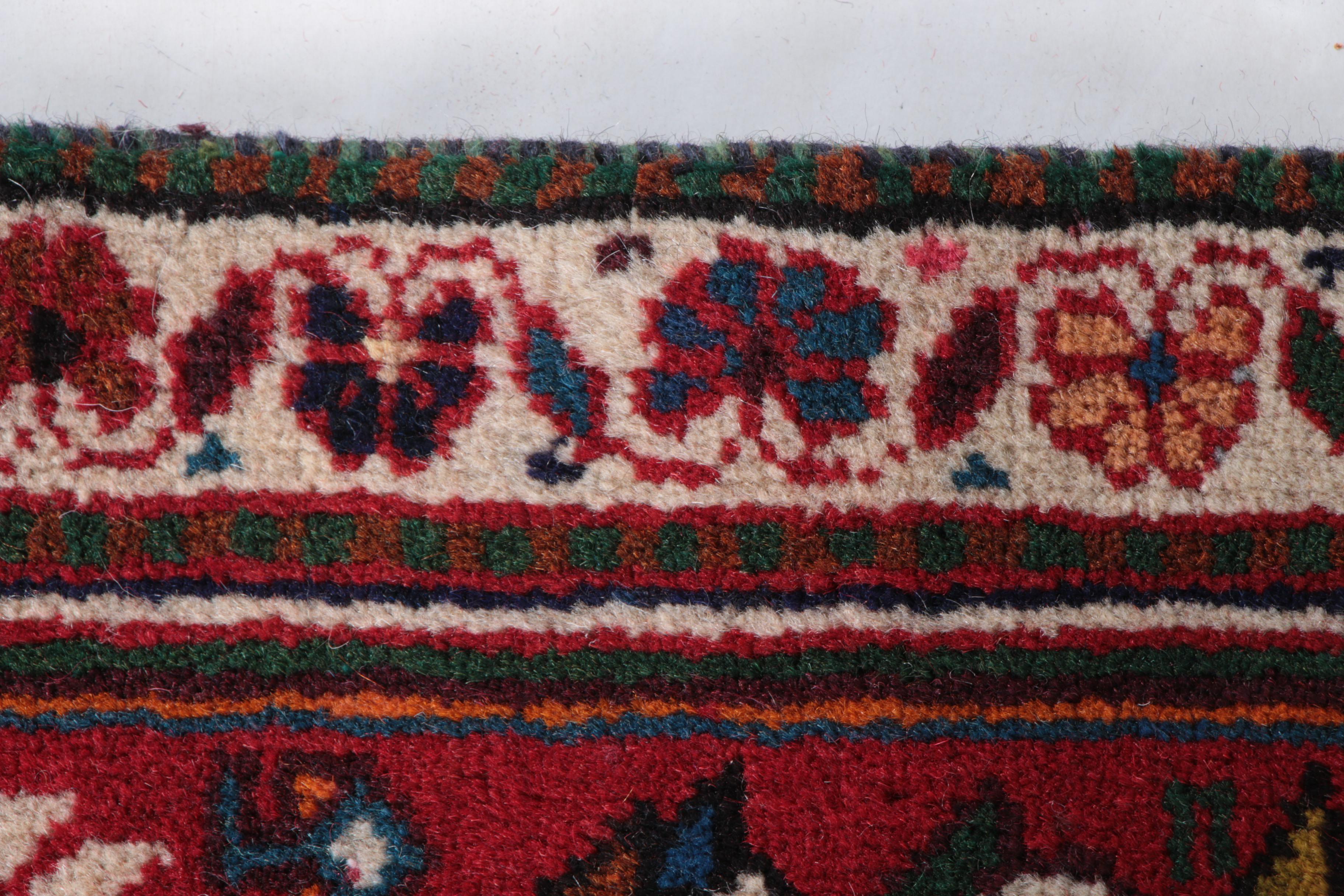 Hand-Knotted Persian Shiraz Carpet Runner
