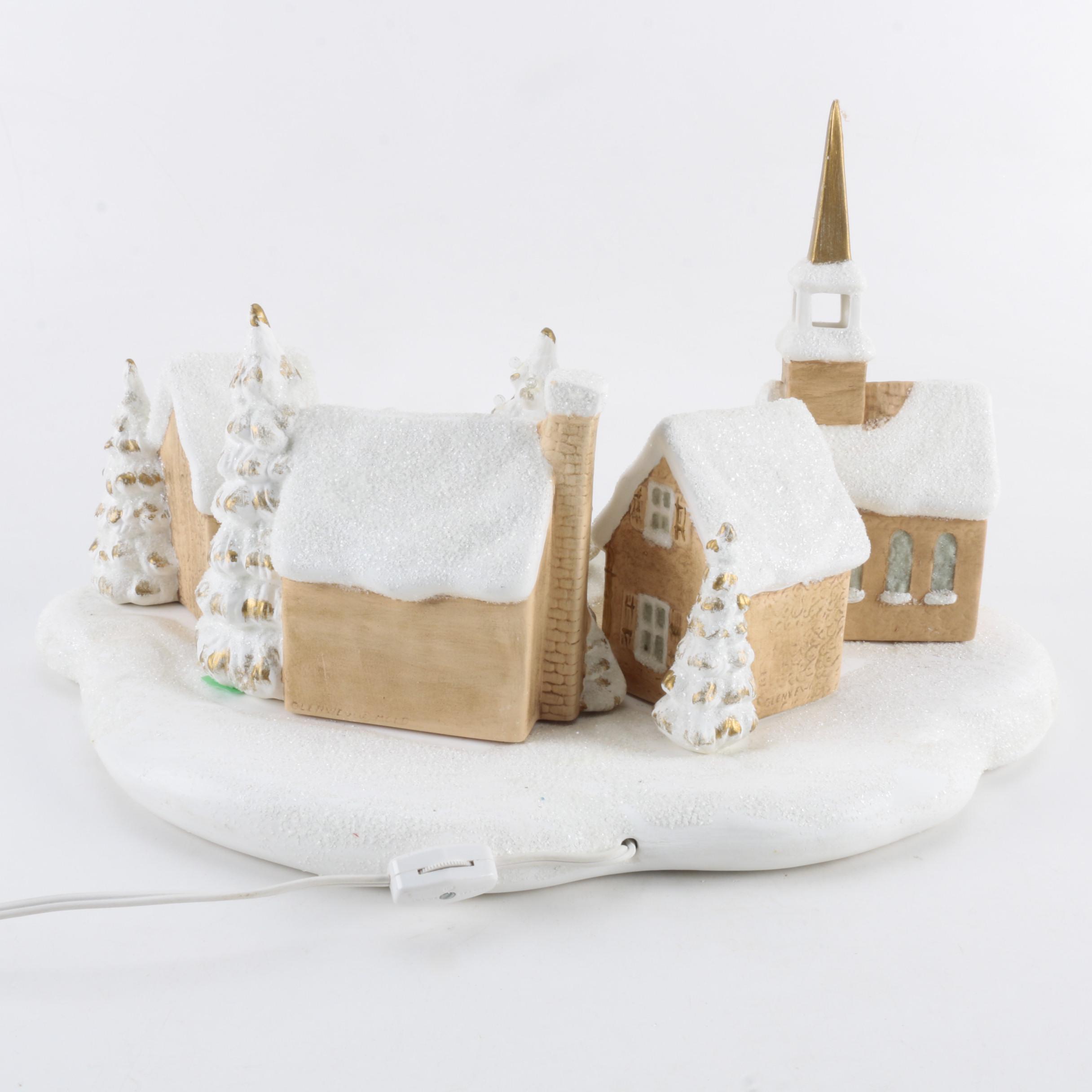 Illuminated Winter Village Holiday Decor