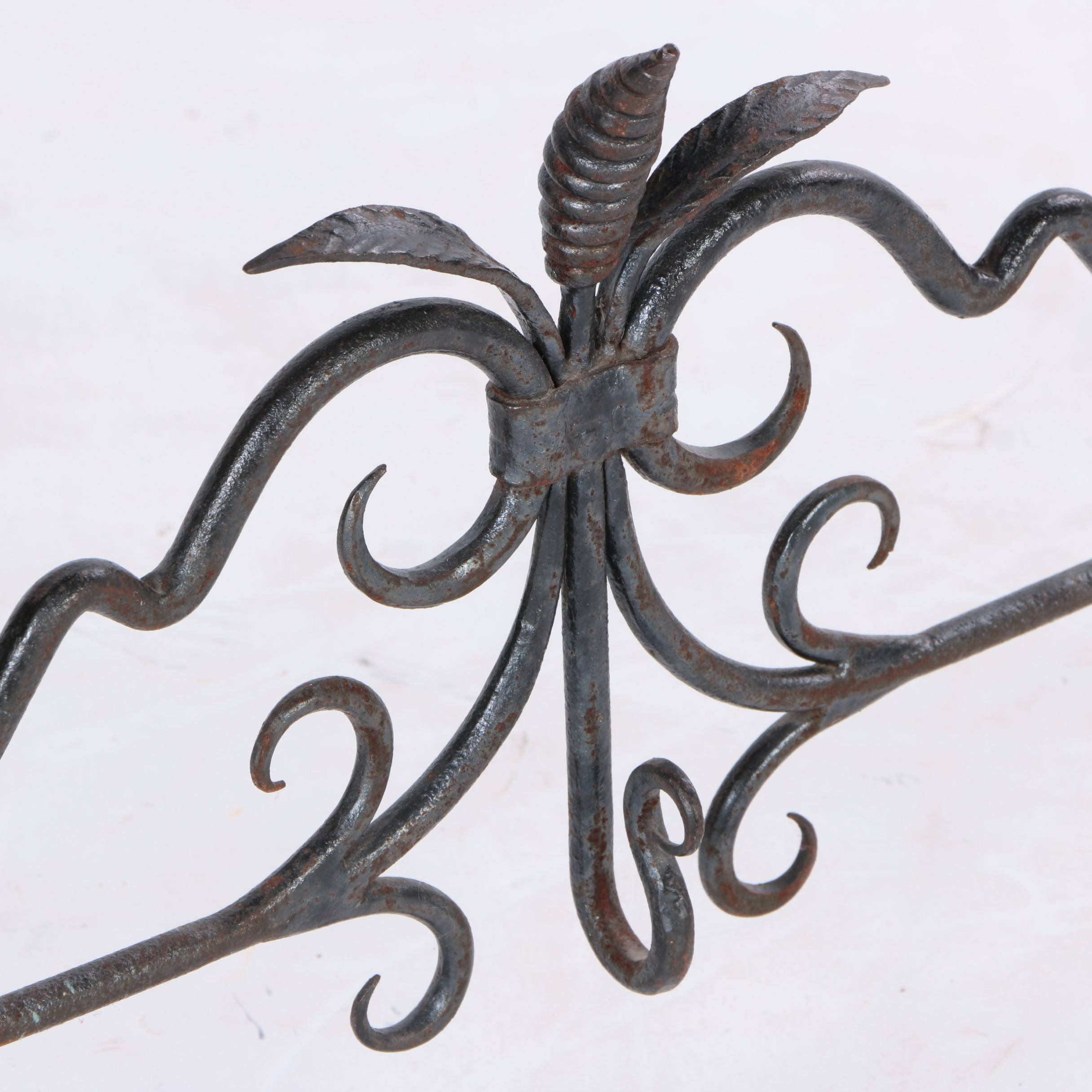 Scrolled Metal Fireplace Grate