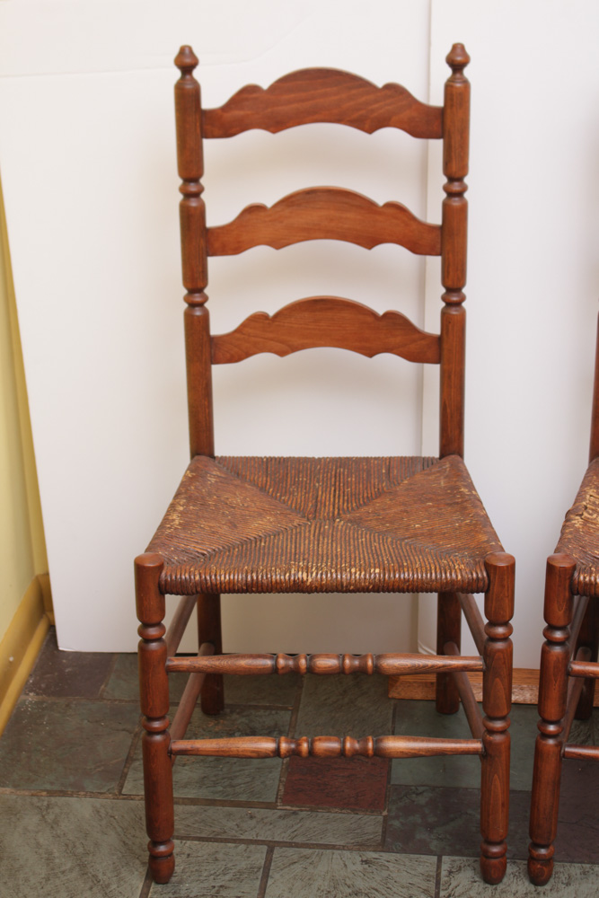 Pair of Vintage Cherry Chairs by Tell City Chair Company